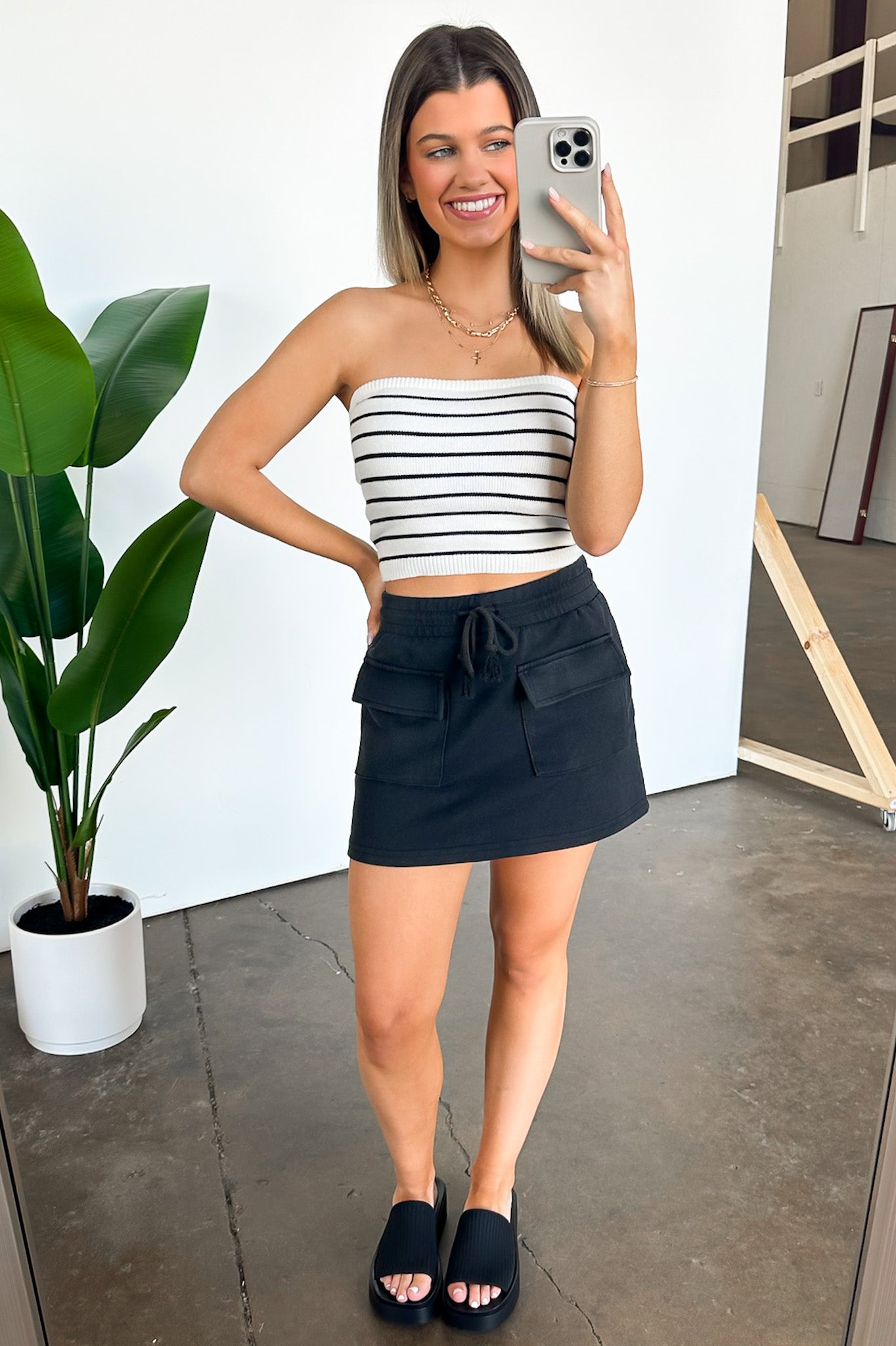 Kameron Striped Knit Tube Top - FINAL SALE - Madison and Mallory