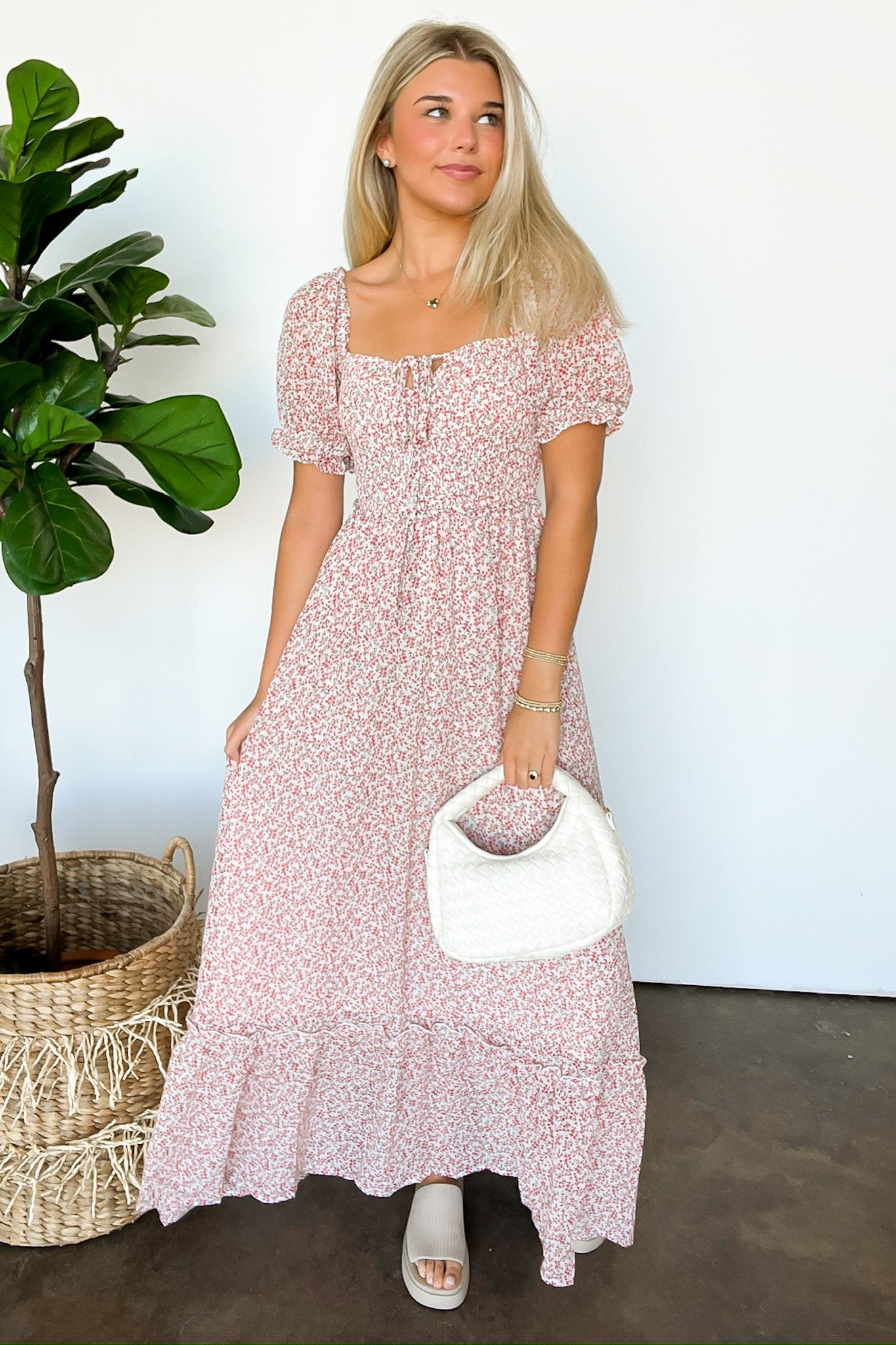  Beautifully Decadent Smocked Floral Maxi Dress - Madison and Mallory