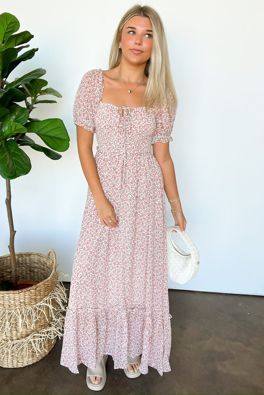  Beautifully Decadent Smocked Floral Maxi Dress - Madison and Mallory