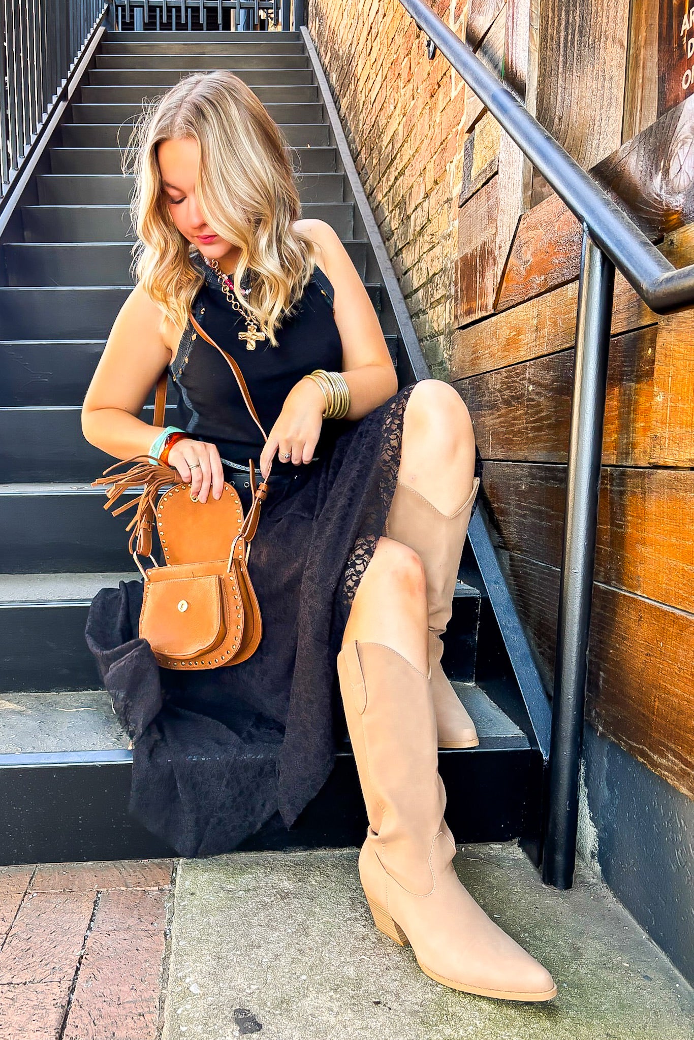 Flirtline Lace Maxi Skirt - Madison and Mallory