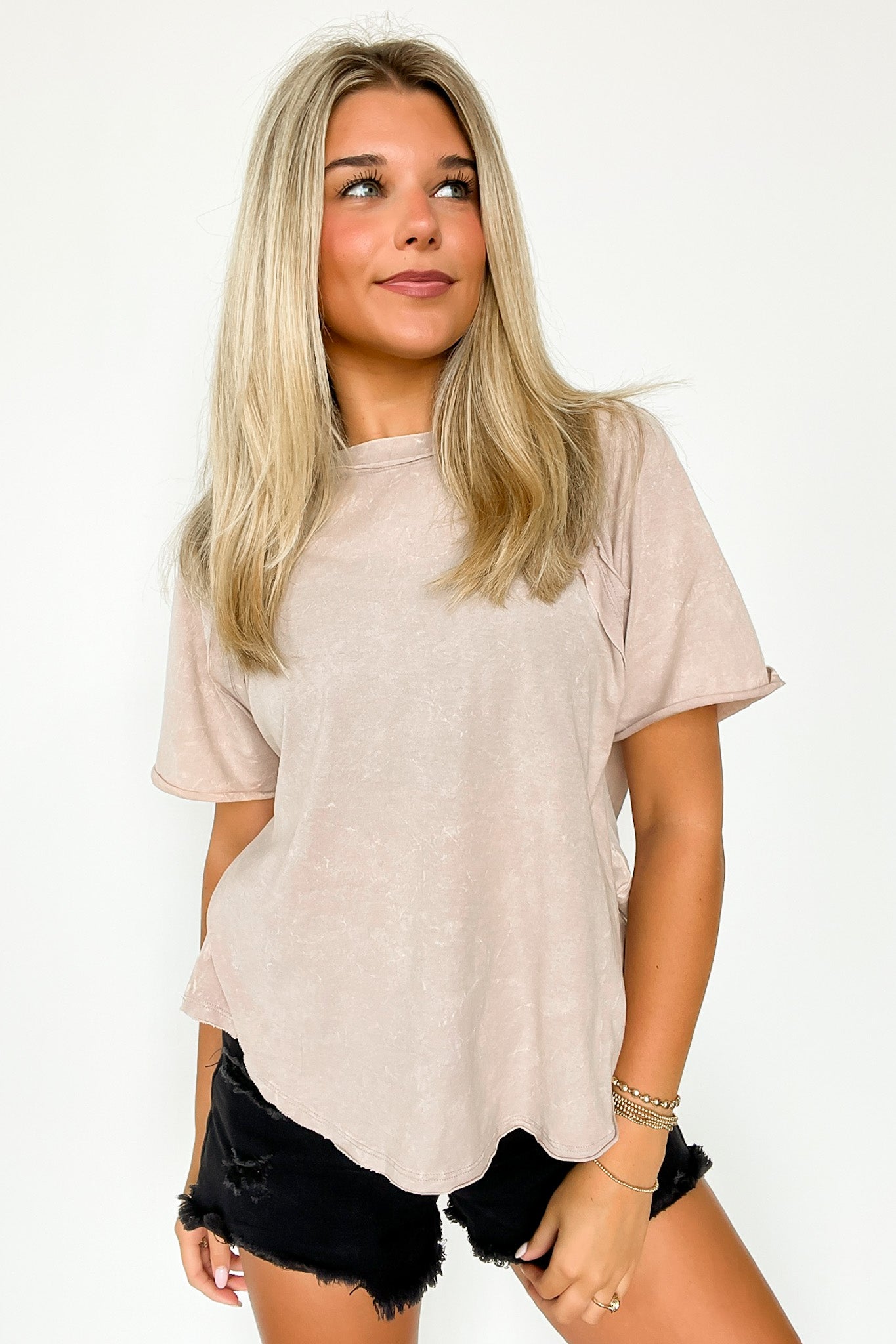  Carowyn Mineral Wash Relaxed Fit Top - Madison and Mallory