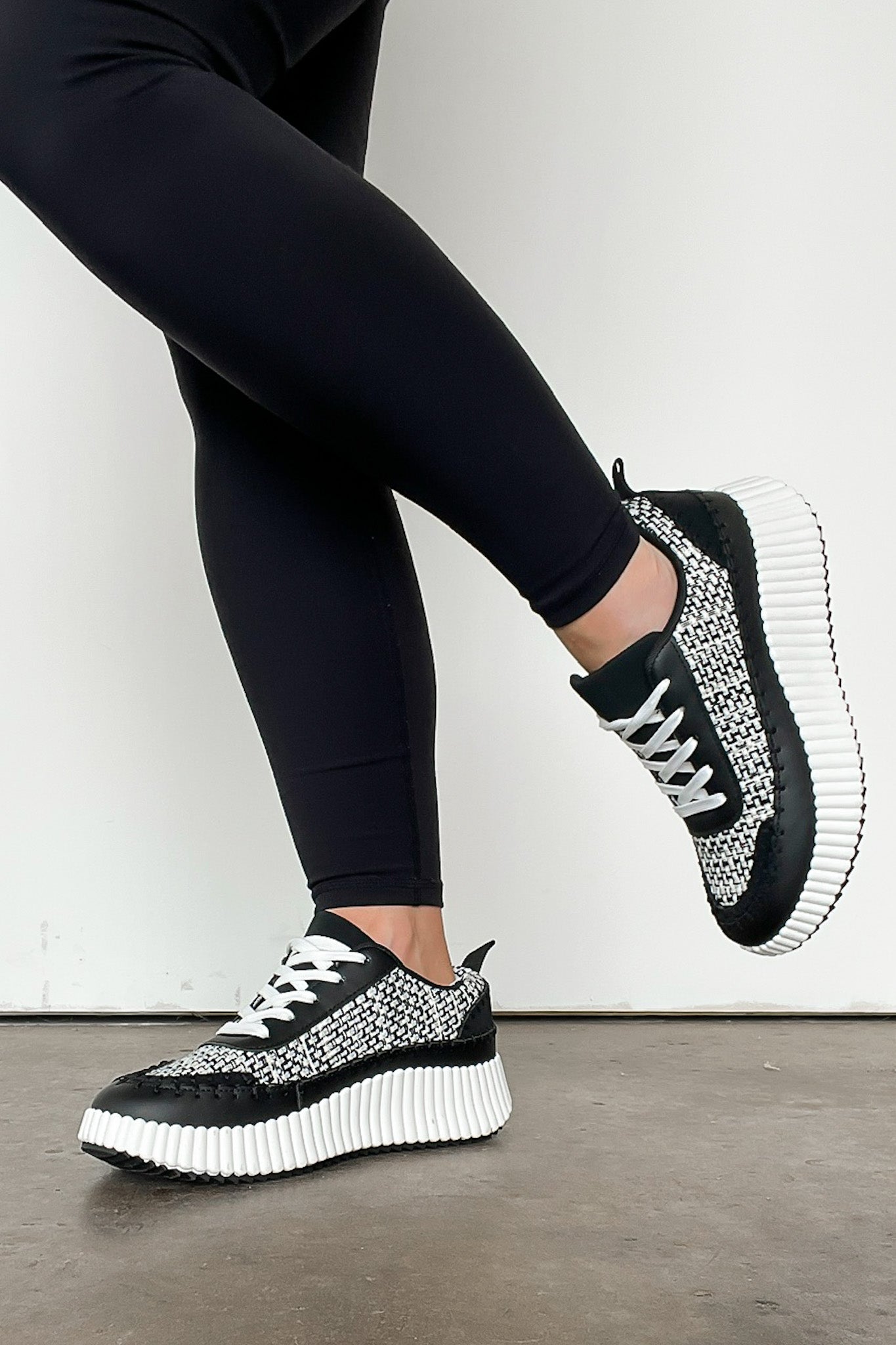 Casarah Blanket Stitch Platform Sneakers - FINAL SALE - Madison and Mallory
