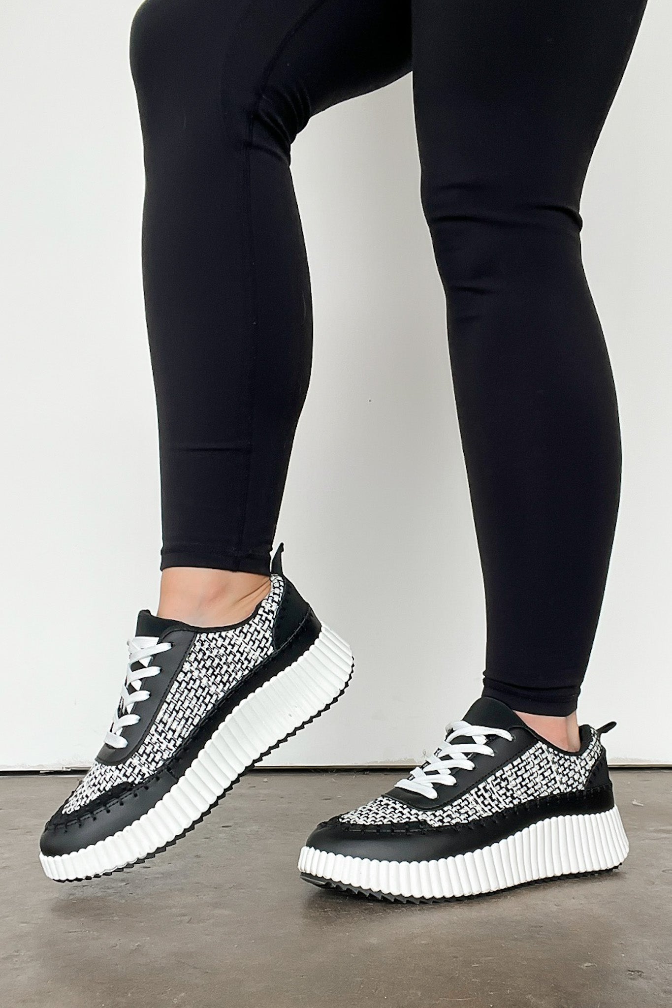 Casarah Blanket Stitch Platform Sneakers - FINAL SALE - Madison and Mallory