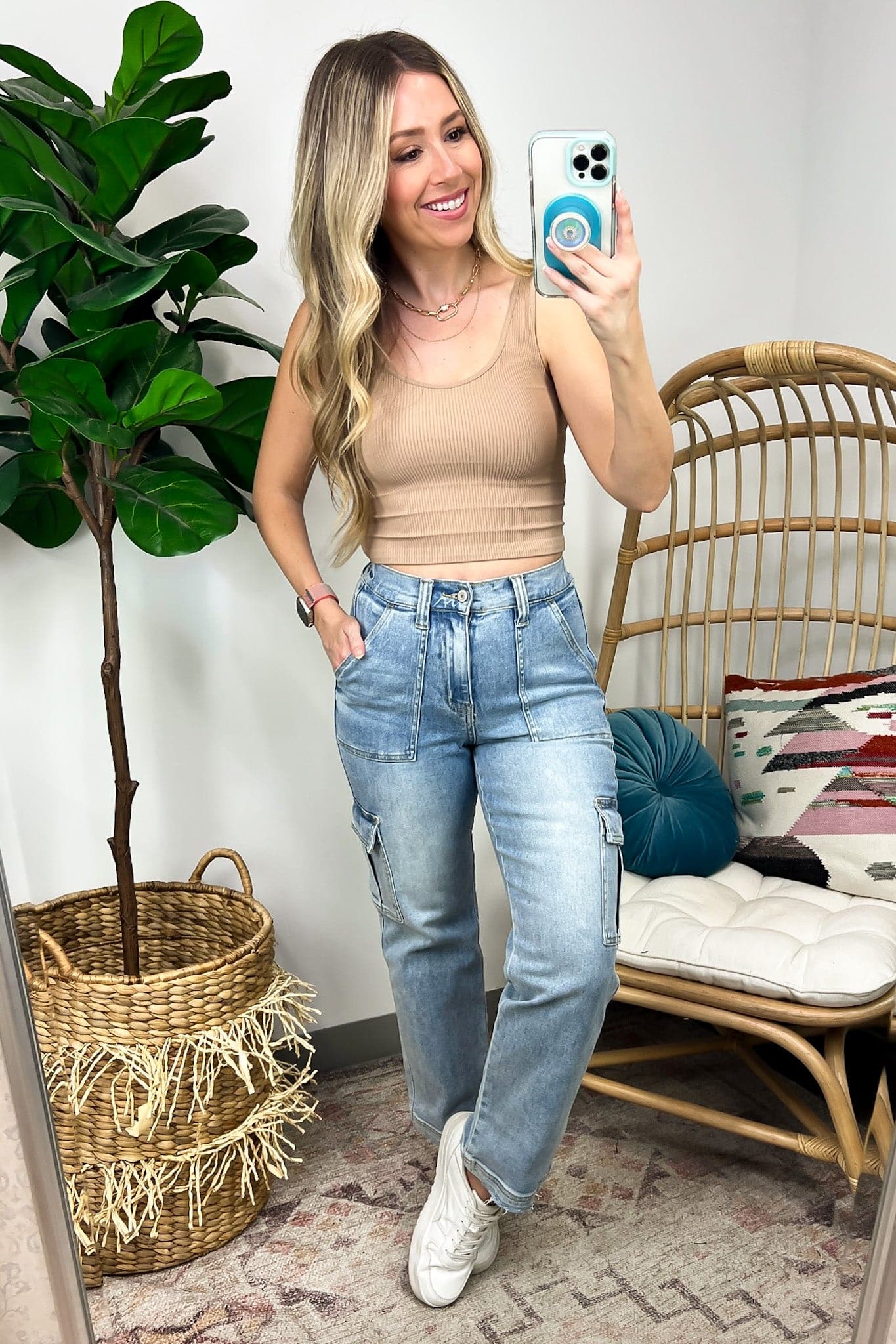 Catch Up Ribbed Cropped Brami Top - FINAL SALE - Madison and Mallory