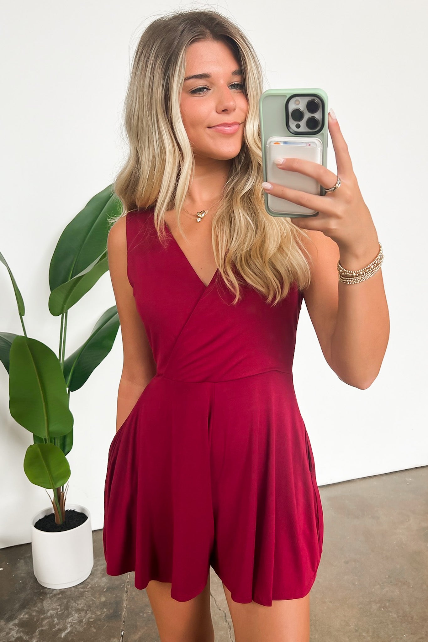 Charismatic Entrance Surplice Flowy Romper - FINAL SALE - Madison and Mallory