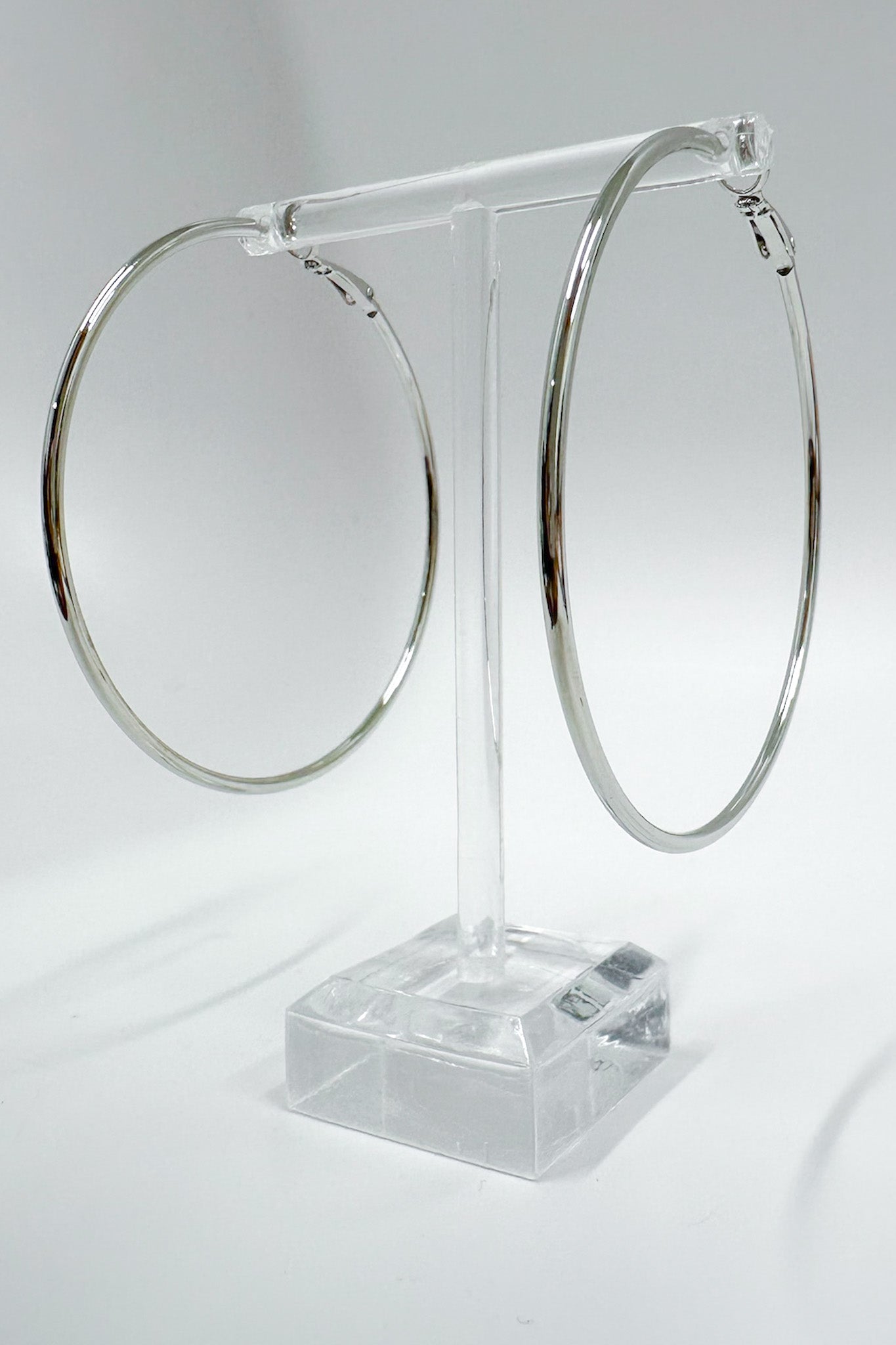 Silver Chic Class Hoop Earrings - Madison and Mallory
