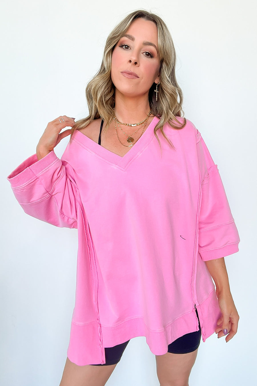 Cohen Relaxed Fit V-Neck Top