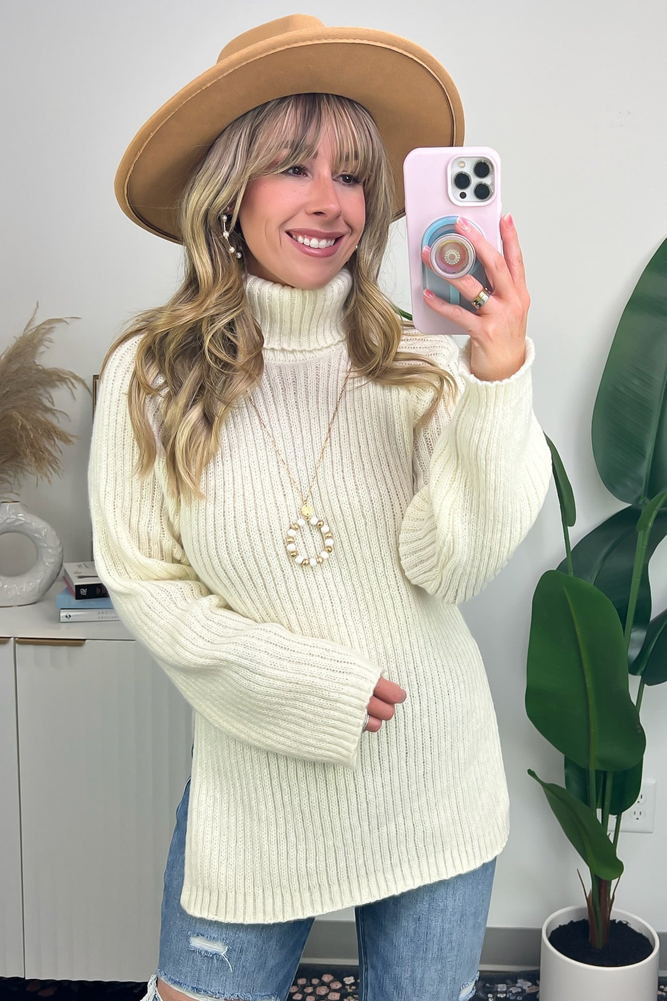 Completely Cozy Turtleneck Pullover Sweater - FINAL SALE - Madison and Mallory