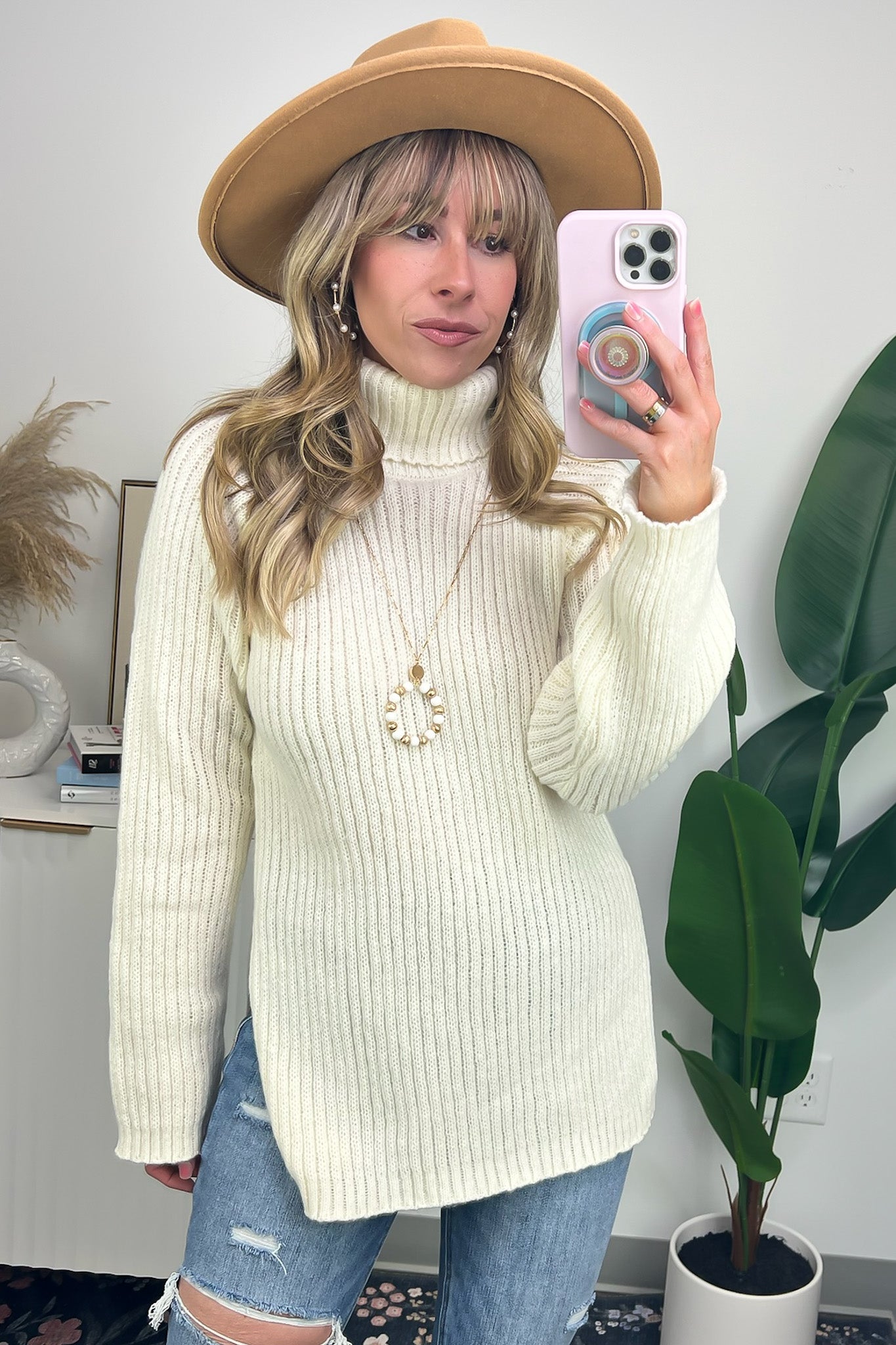 Completely Cozy Turtleneck Pullover Sweater - FINAL SALE - Madison and Mallory