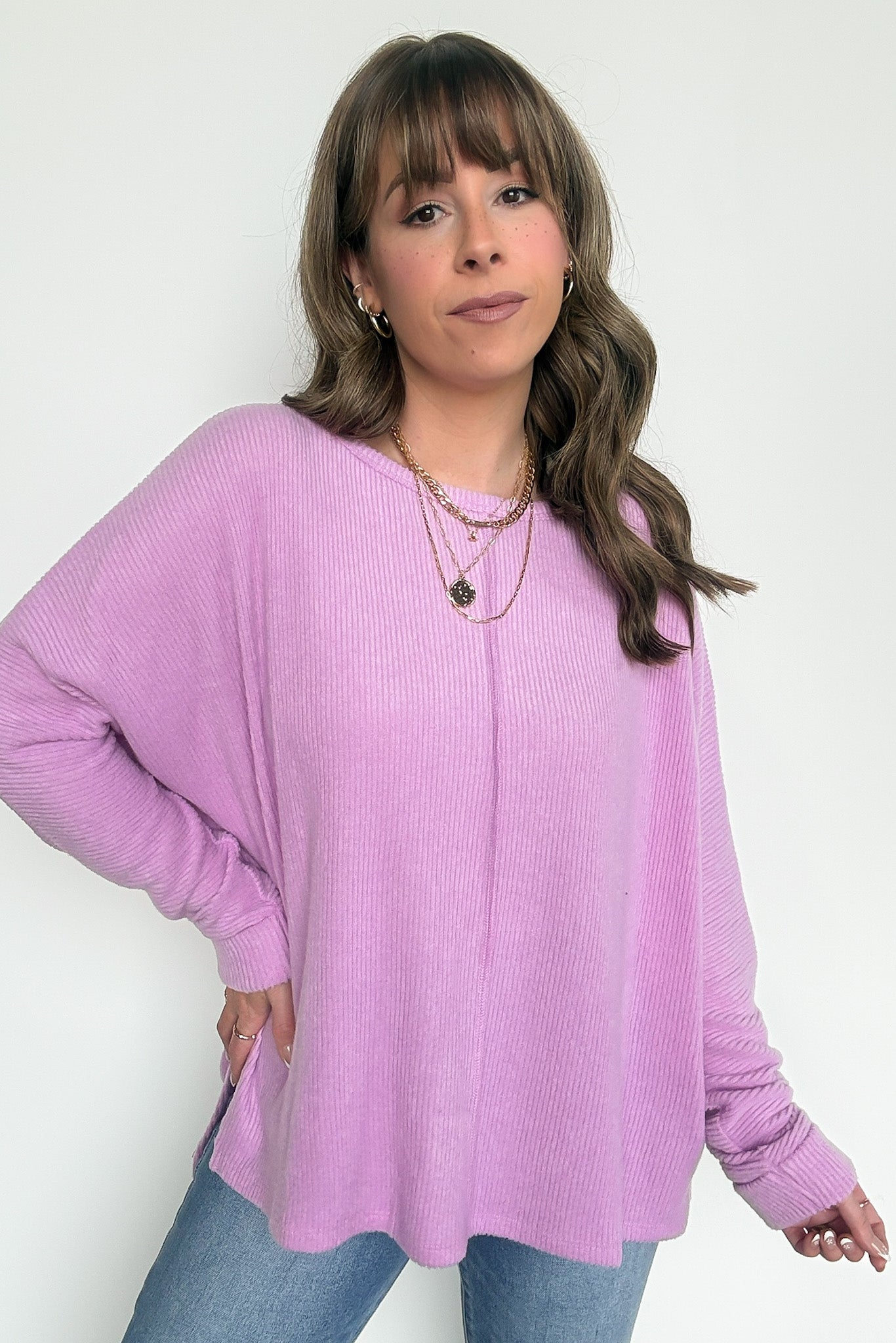 Dreamy Days Ribbed Center Seam Top - Madison and Mallory