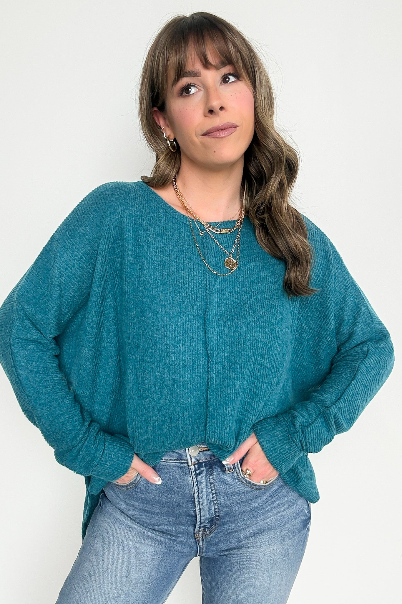 Dreamy Days Ribbed Center Seam Top - Madison and Mallory