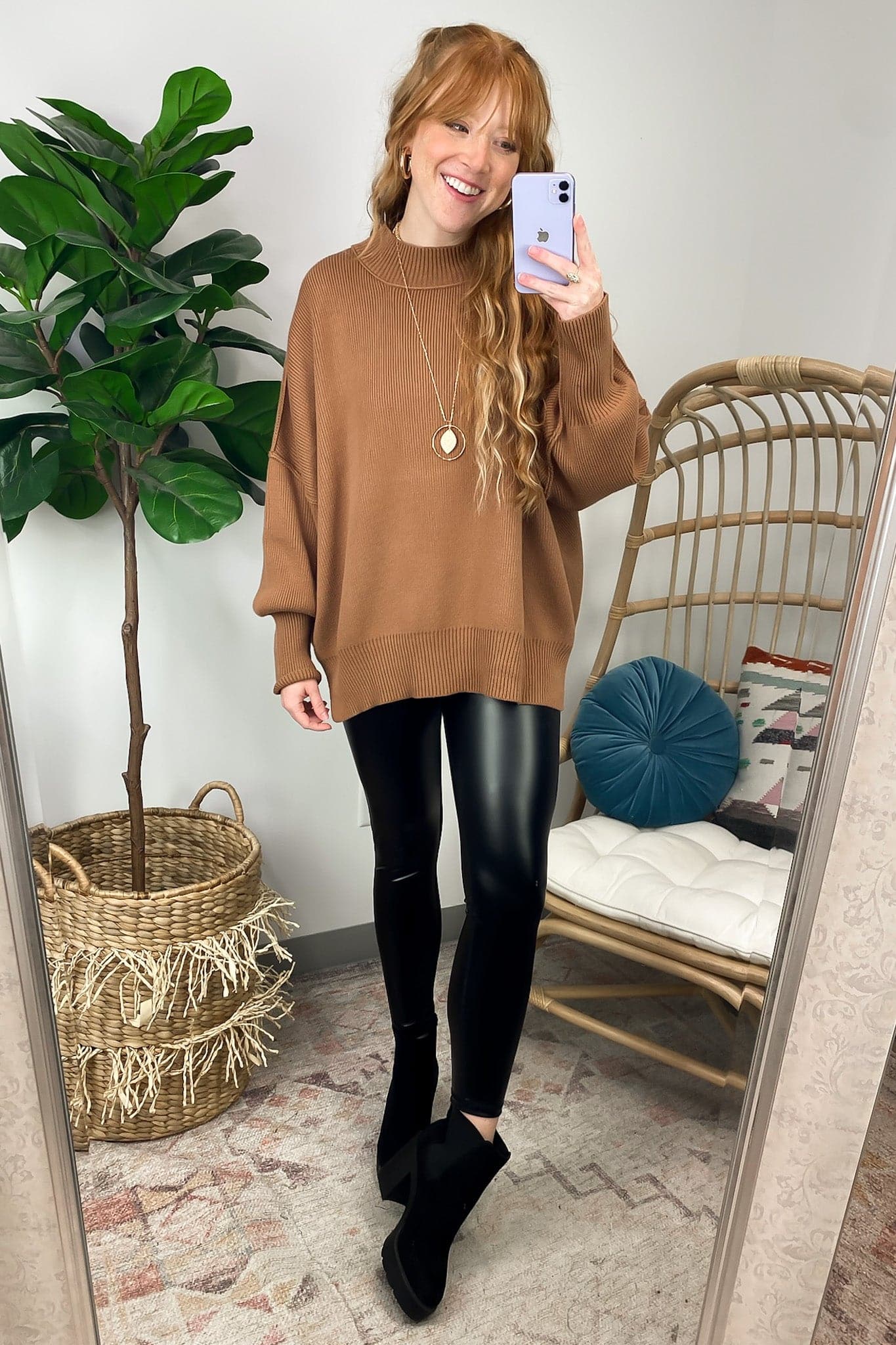 Easy Retreat Oversized Side Slit Sweater - BACK IN STOCK - Madison and Mallory