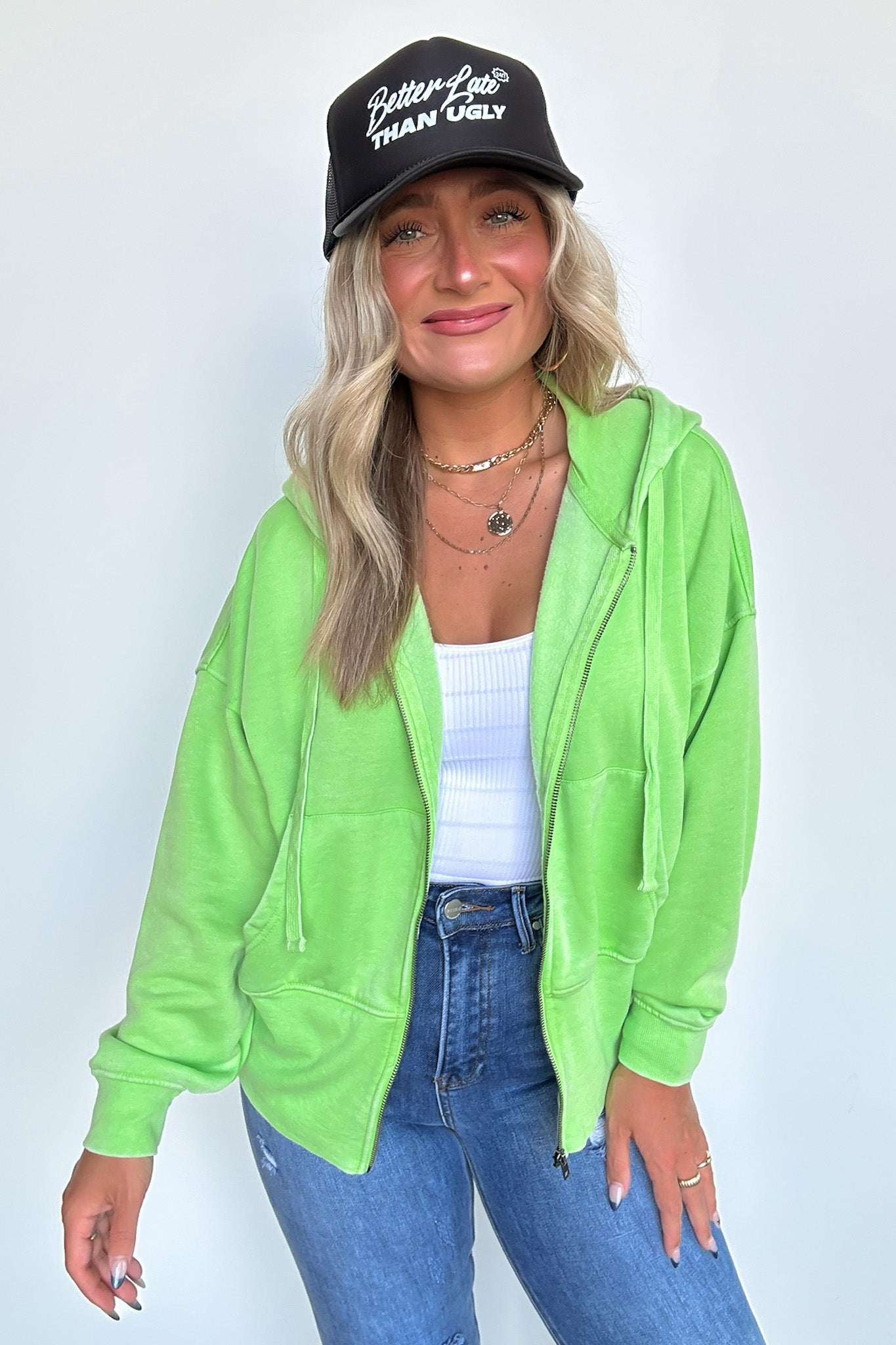 Elaynah Fleece Tapered Hoodie Jacket - BACK IN STOCK - Madison and Mallory