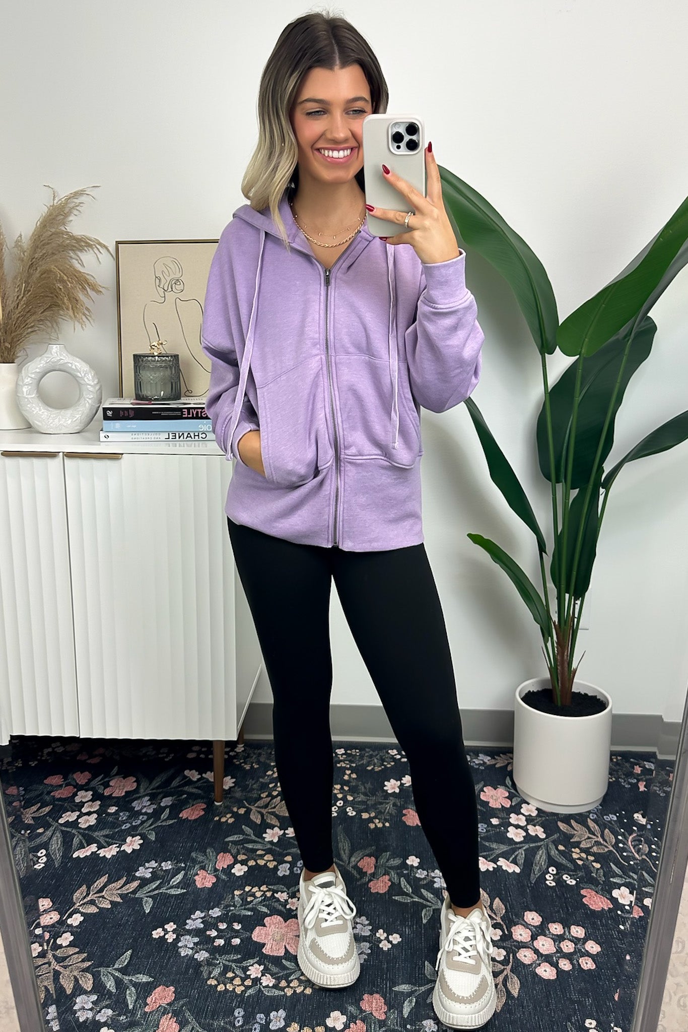 Elaynah Fleece Tapered Hoodie Jacket - BACK IN STOCK - Madison and Mallory