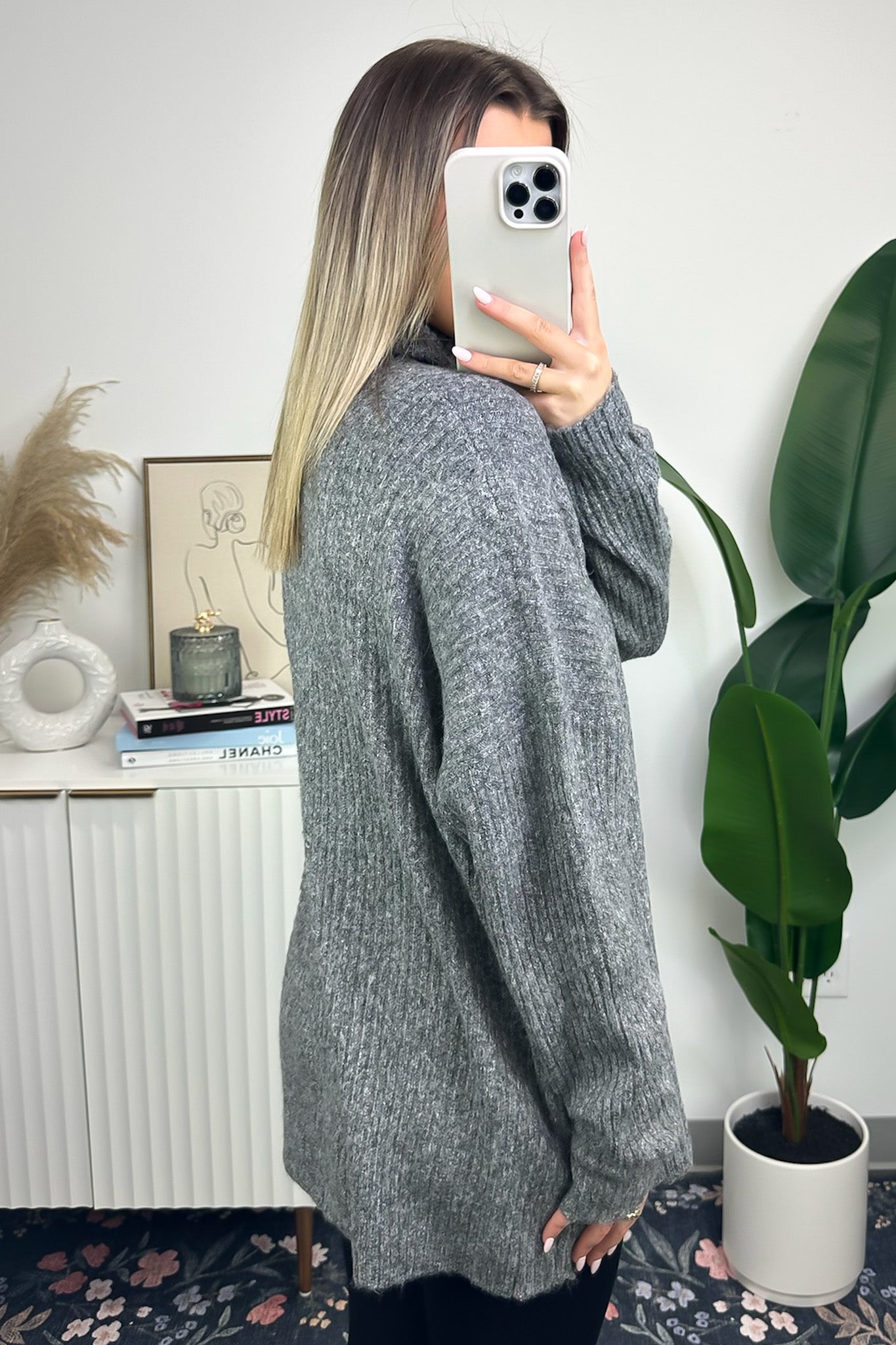  Evangelie Oversized Turtleneck Brushed Knit Top - FINAL SALE - Madison and Mallory