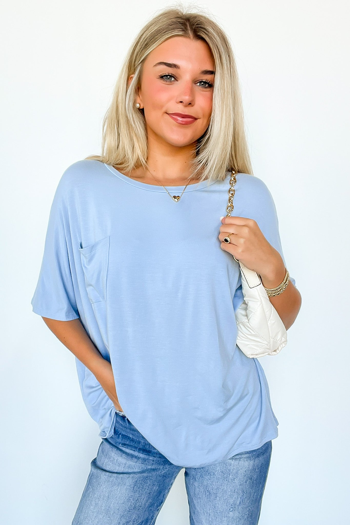  Evans Relaxed Fit Pocket Top - Madison and Mallory