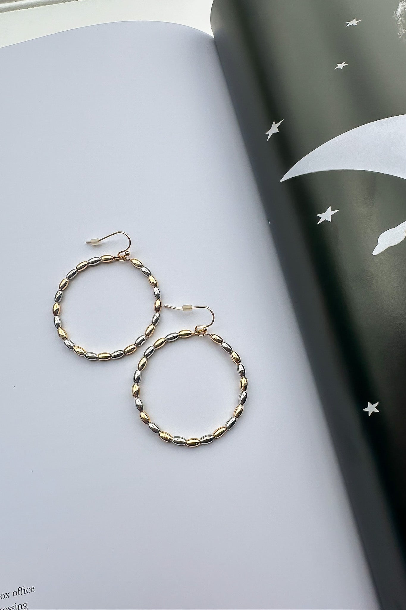 Exquisite Outlook Beaded Circle Hoop Earrings - Madison and Mallory