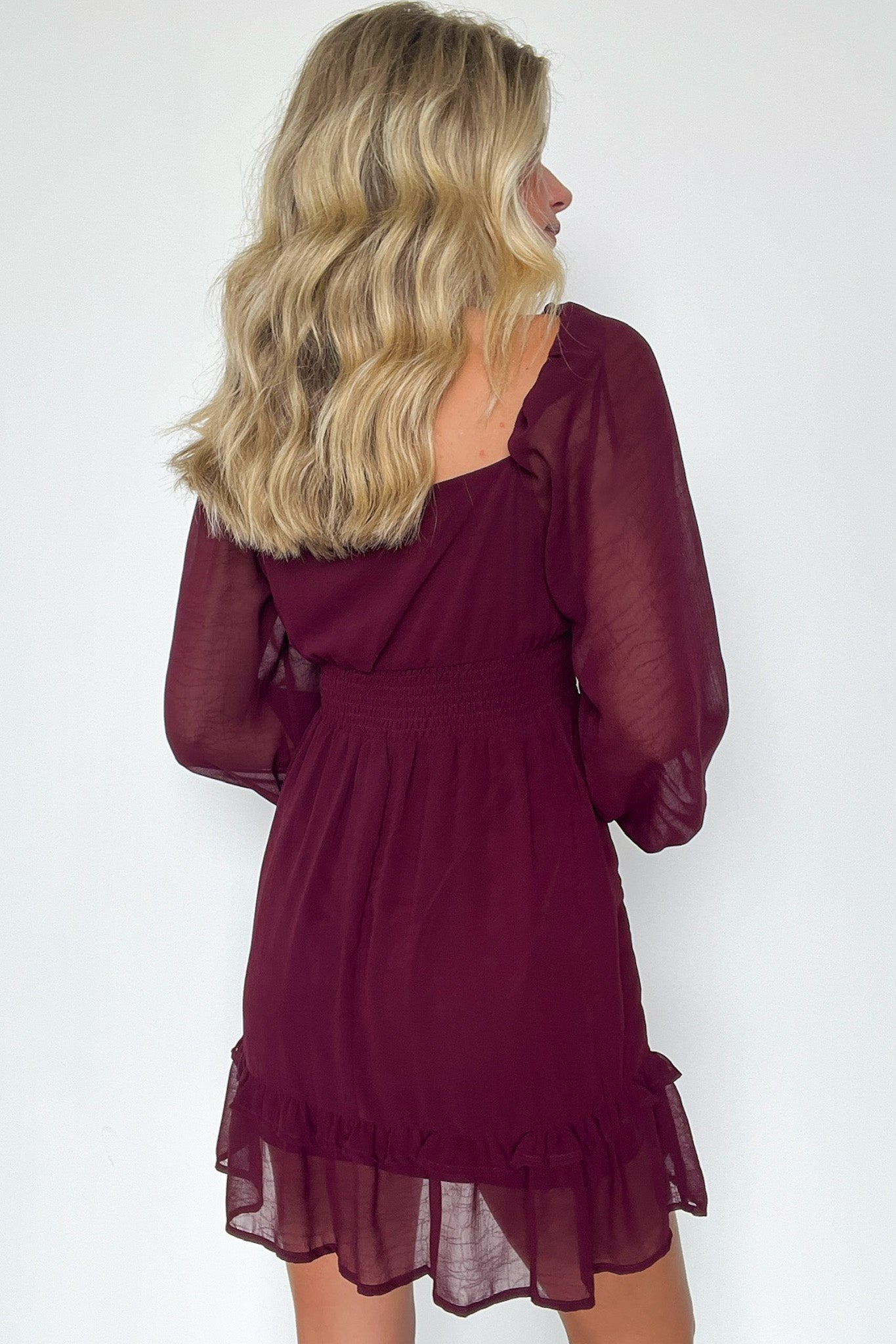 Favorite Inspiration Empire Smocked Long Sleeve Dress - FINAL SALE - Madison and Mallory