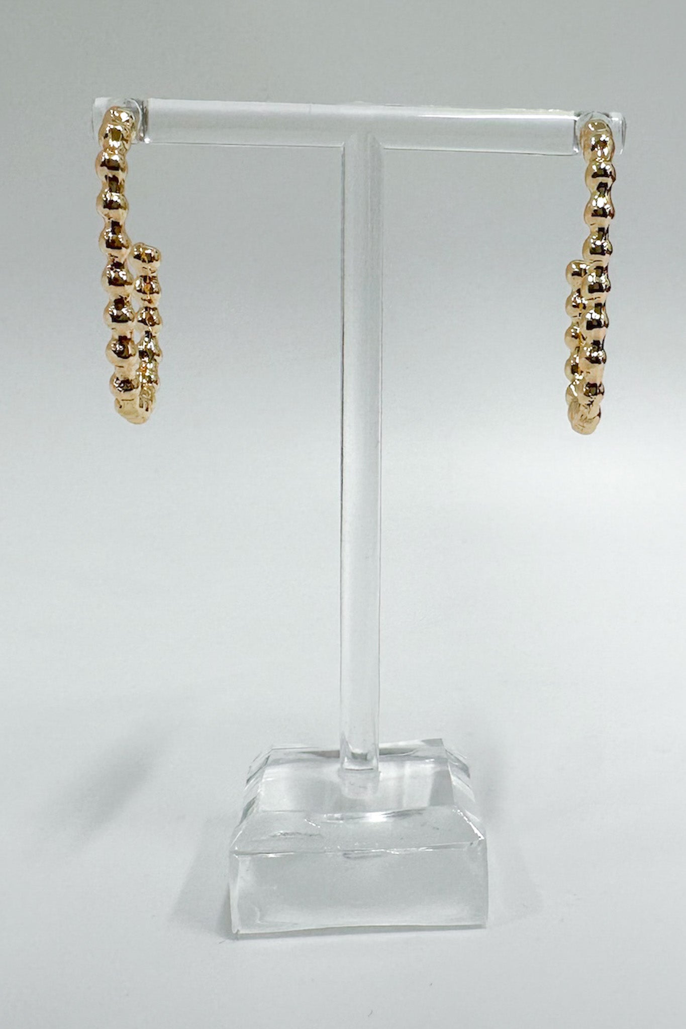 Flawless Behavior Geo Ball Hoop Earrings - Madison and Mallory