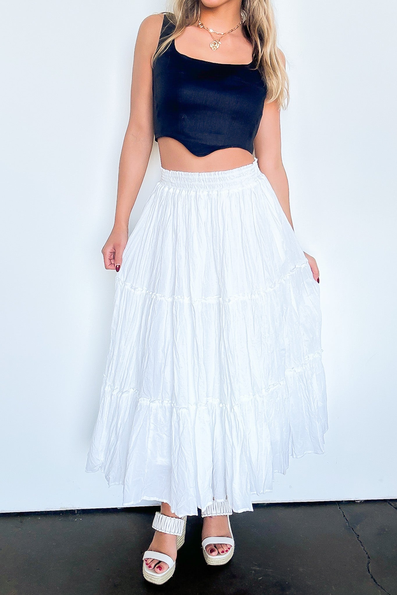 Flirtatious Crush Flowy Maxi Skirt - FINAL SALE - Madison and Mallory