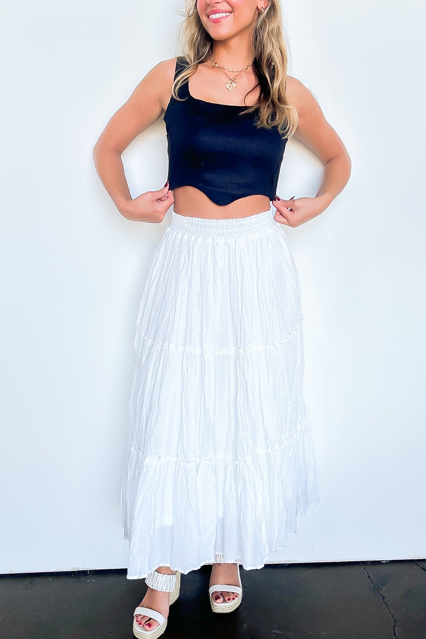 Flirtatious Crush Flowy Maxi Skirt - FINAL SALE - Madison and Mallory