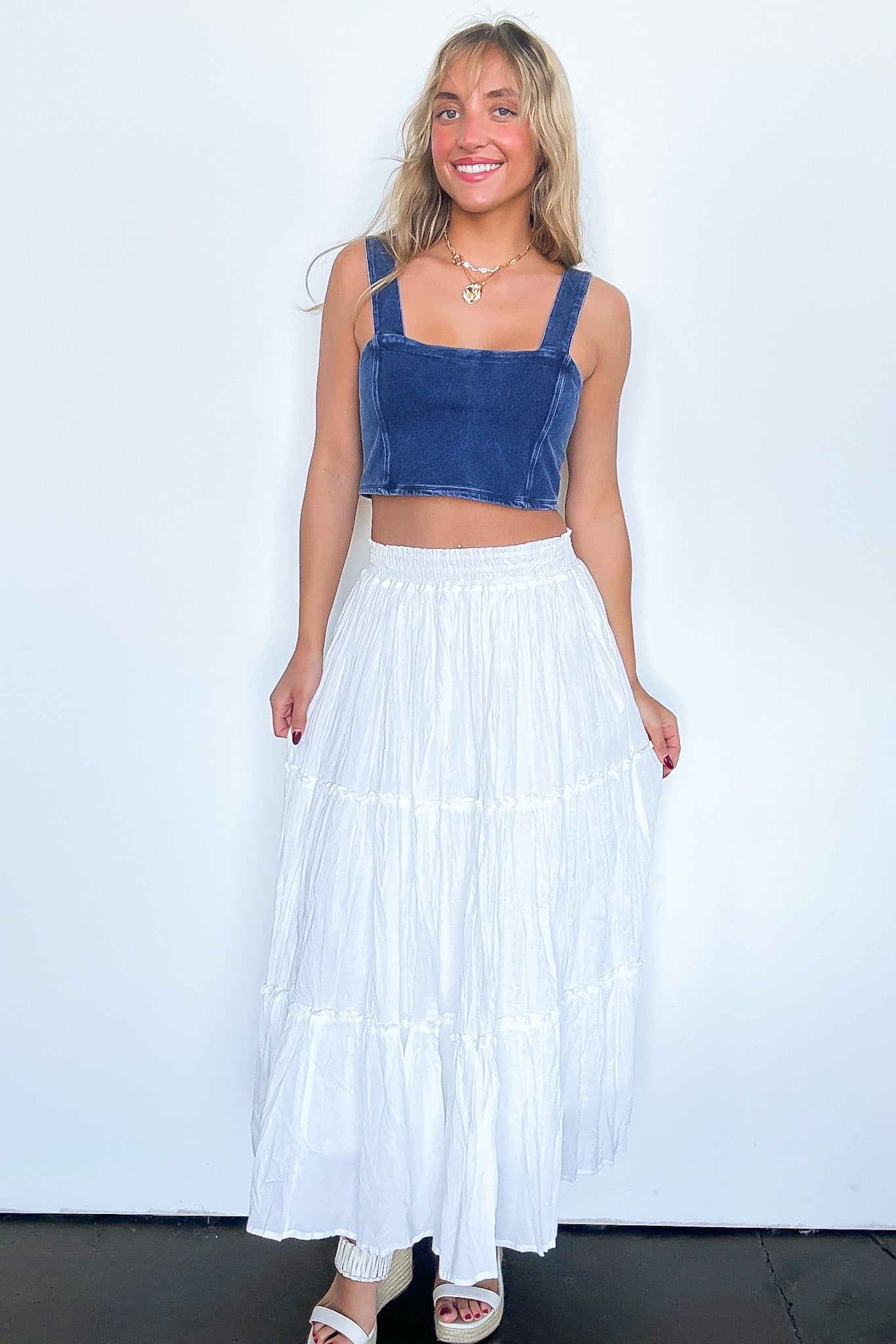 Edgy Direction Mineral Wash Tank Top - FINAL SALE - Madison and Mallory