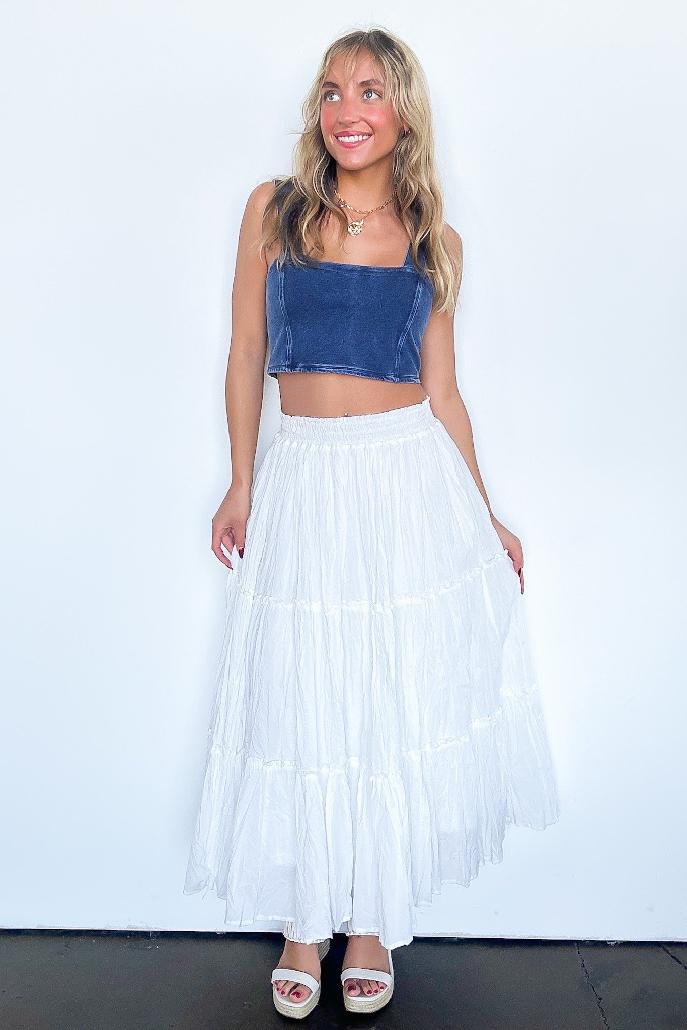 Edgy Direction Mineral Wash Tank Top - FINAL SALE - Madison and Mallory