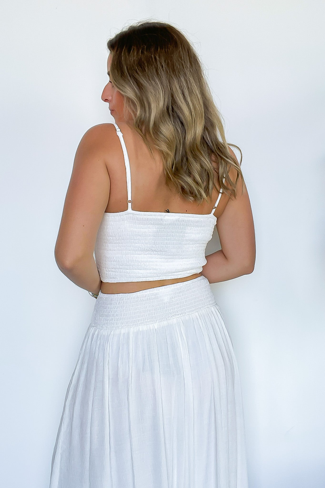 Georgiana Smocked Waist Maxi Top and Skirt Set - Madison and Mallory