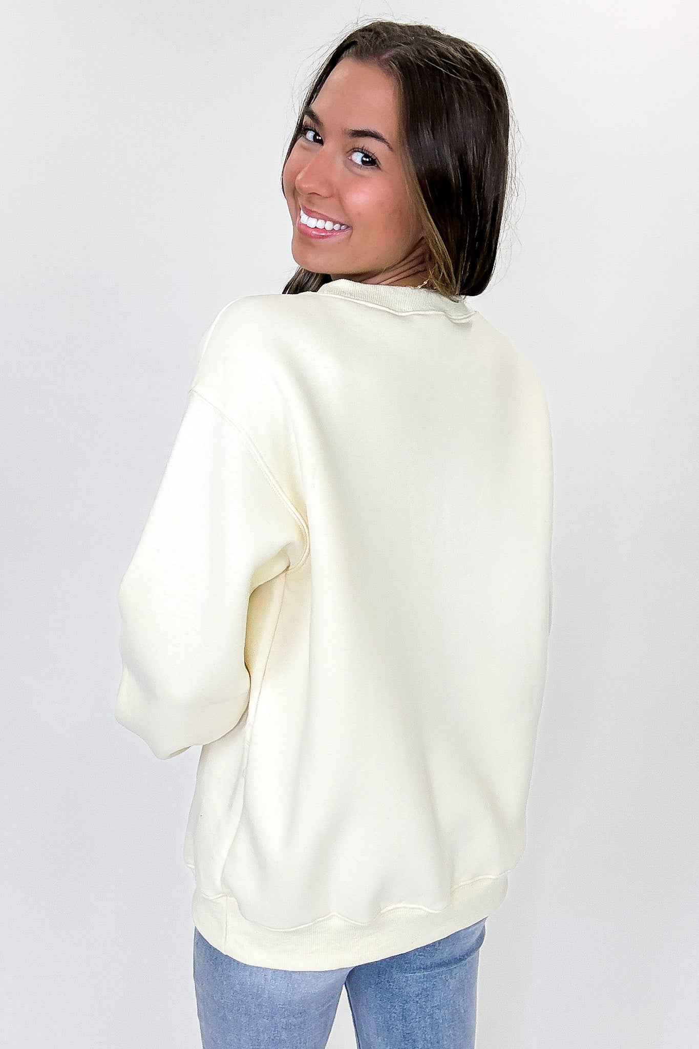 HOLLY JOLLY Embroidered Patch Pullover