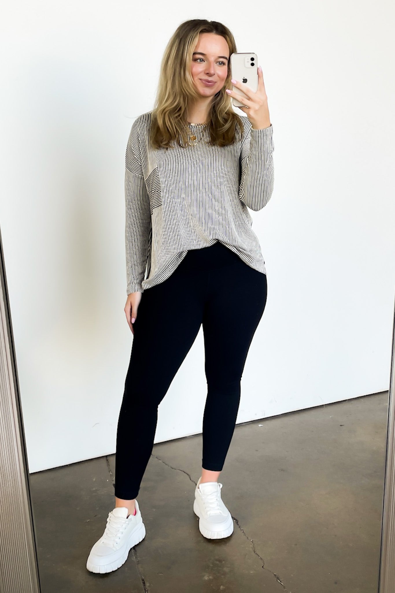 Harper Chill Ribbed Long Sleeve Top - FINAL SALE - Madison and Mallory