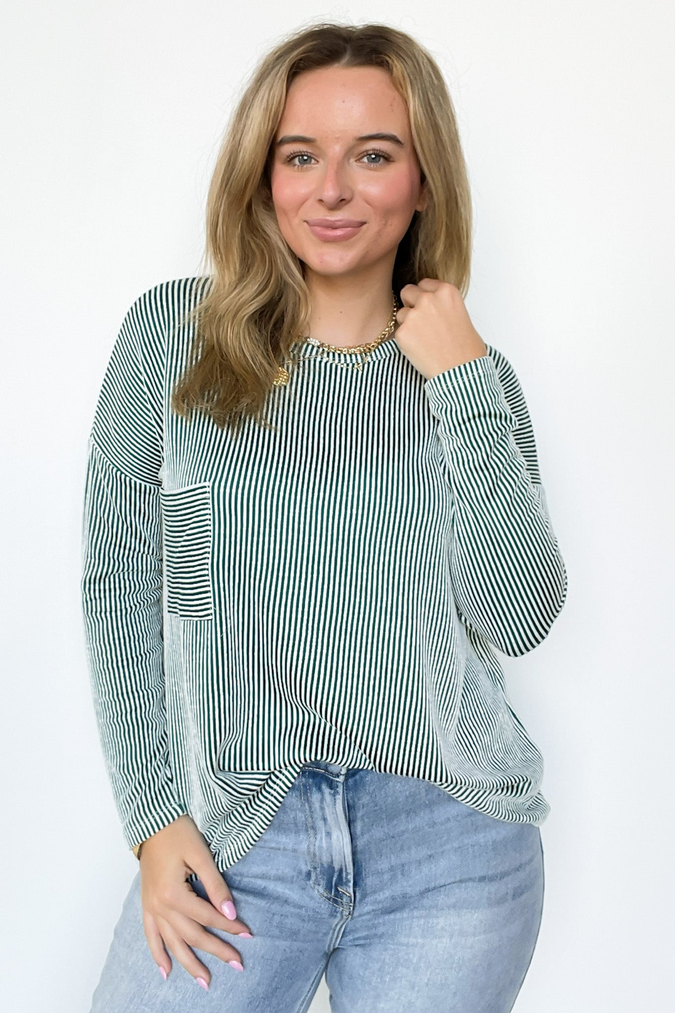 Harper Chill Ribbed Long Sleeve Top - FINAL SALE - Madison and Mallory