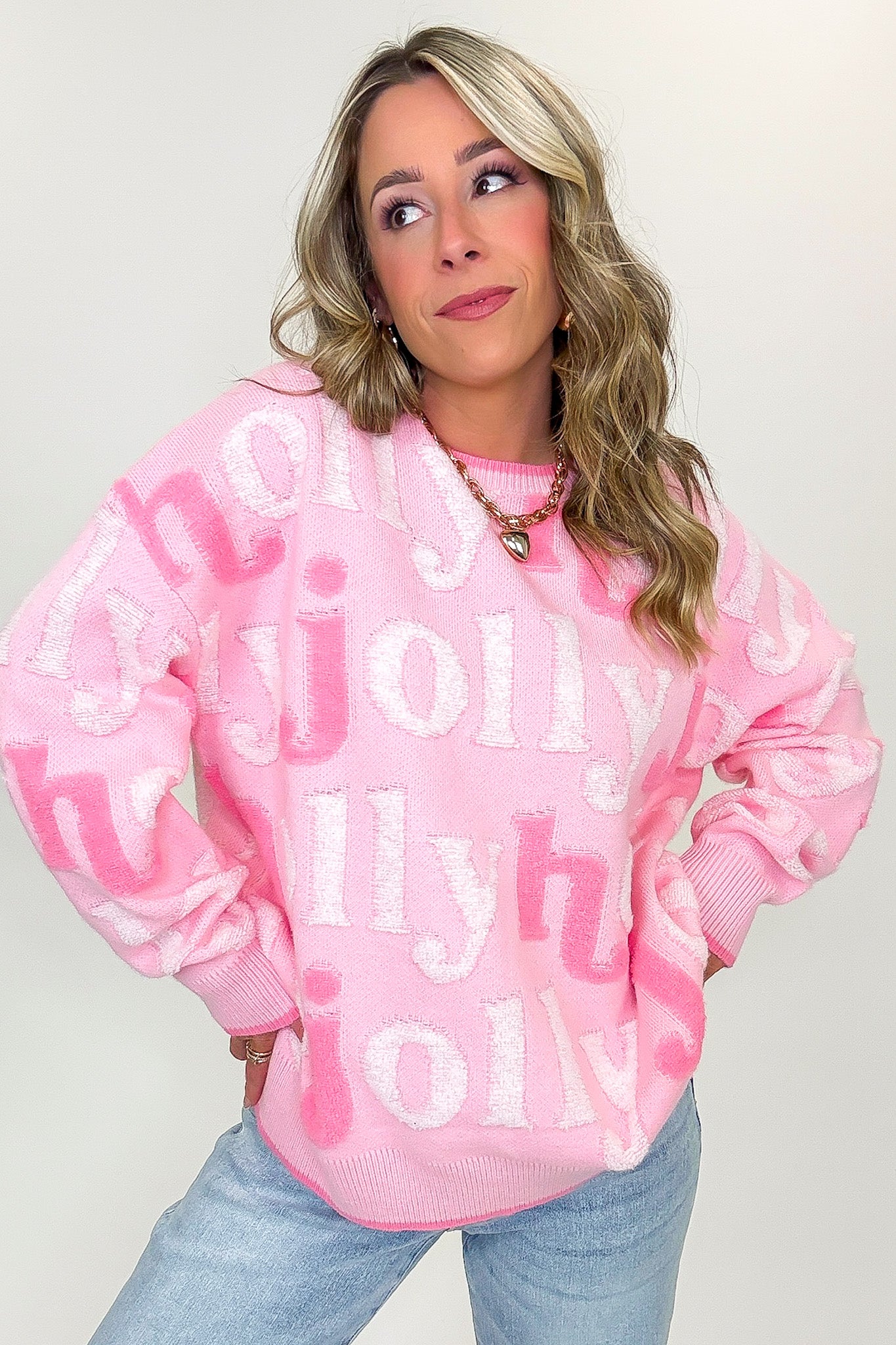 Holly Jolly Cheer Knit Sweater