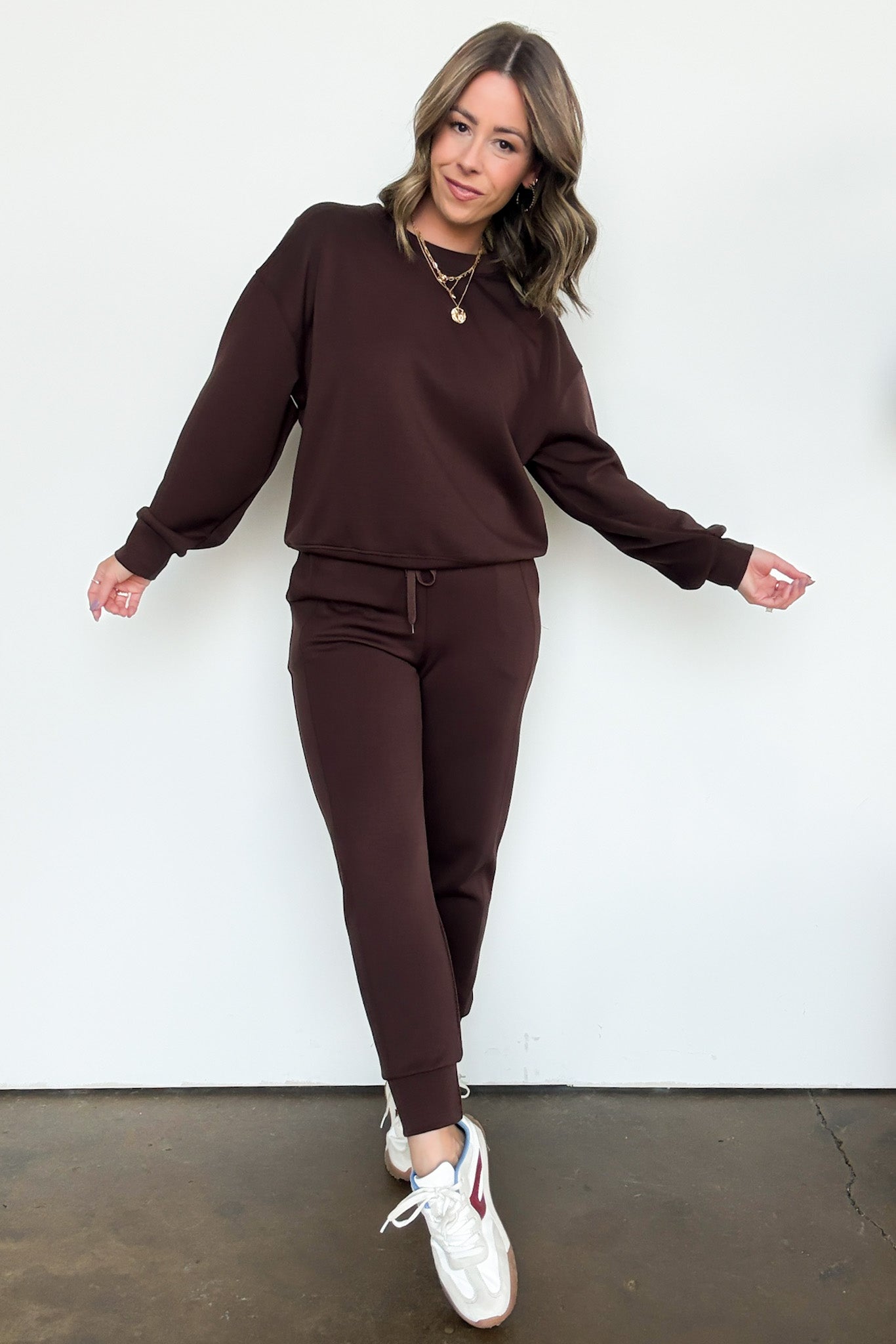 Sporty Chic Scuba Knit Crewneck Sweatshirt - FINAL SALE - Madison and Mallory