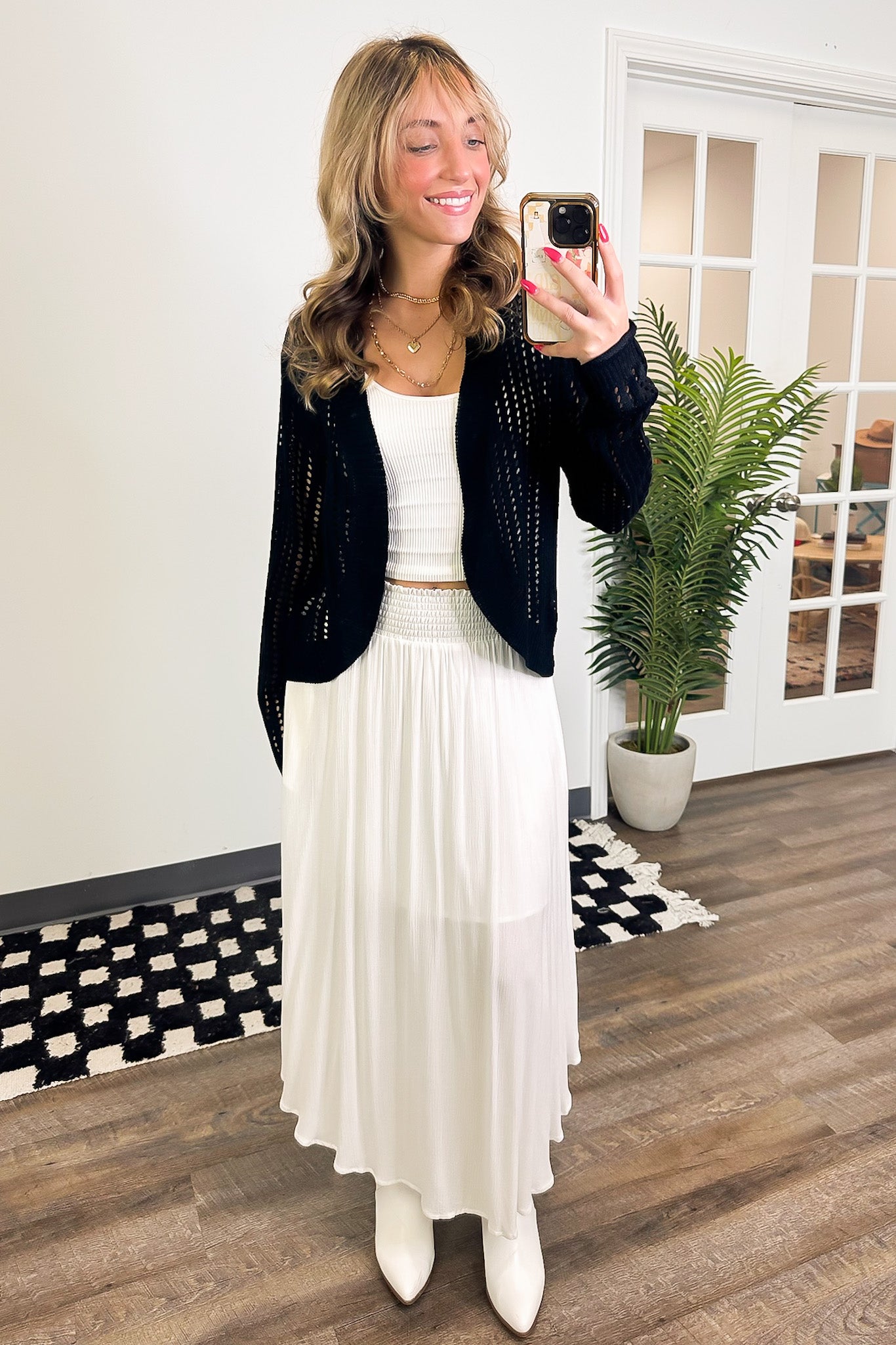 Prisilla Open Knit Pullover Cocoon Cardigan - FINAL SALE - Madison and Mallory