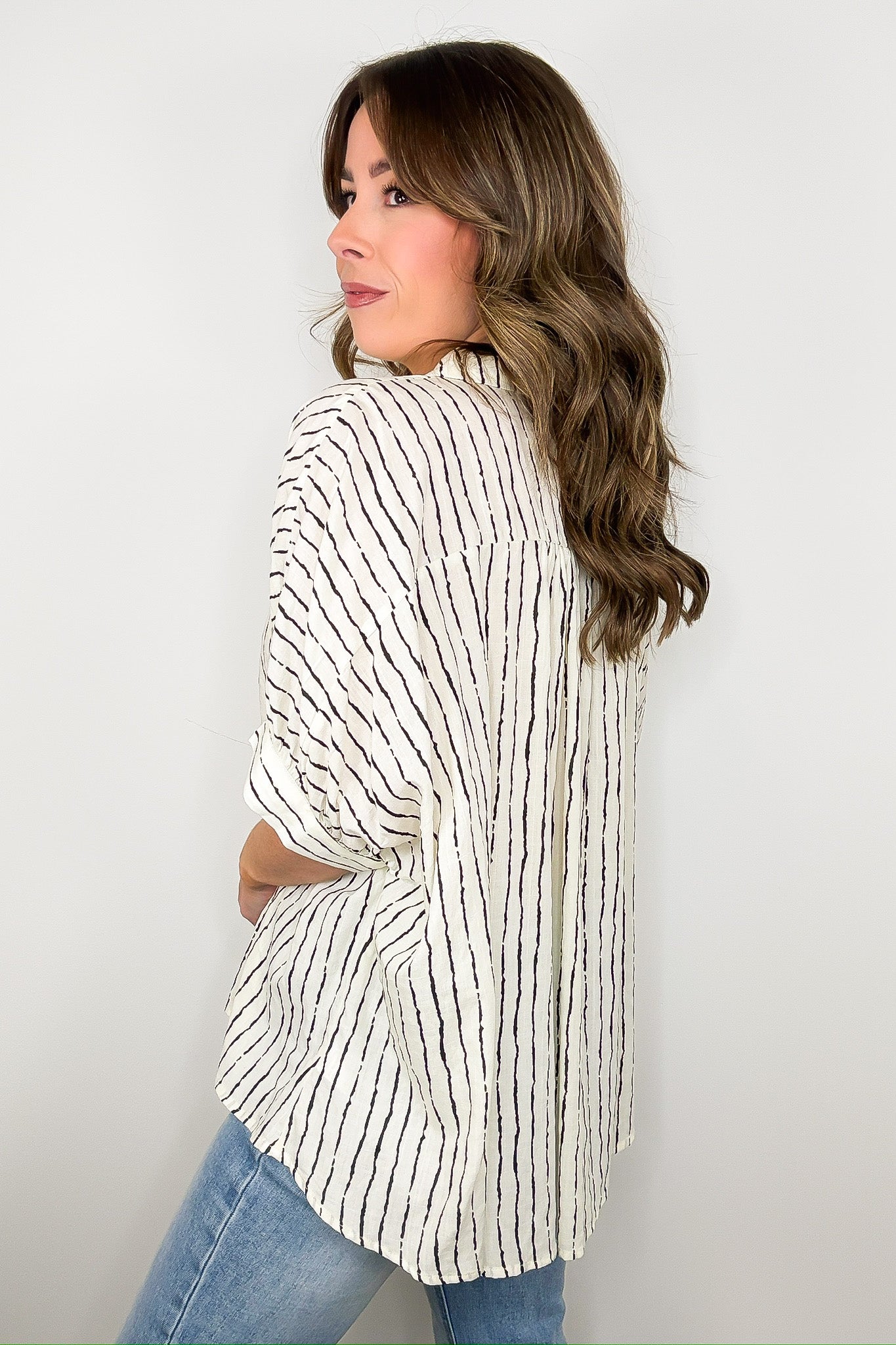 Timeless Charm Flowy Blouse Top - FINAL SALE - Madison and Mallory