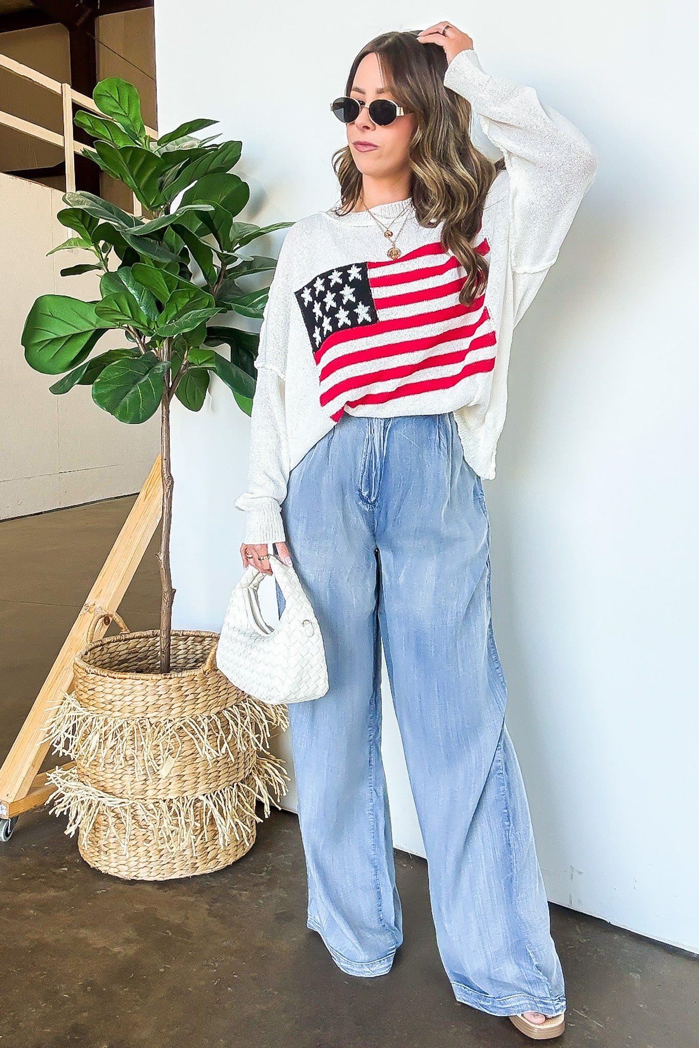 Freedom Ring American Flag Knit Sweater - FINAL SALE - Madison and Mallory