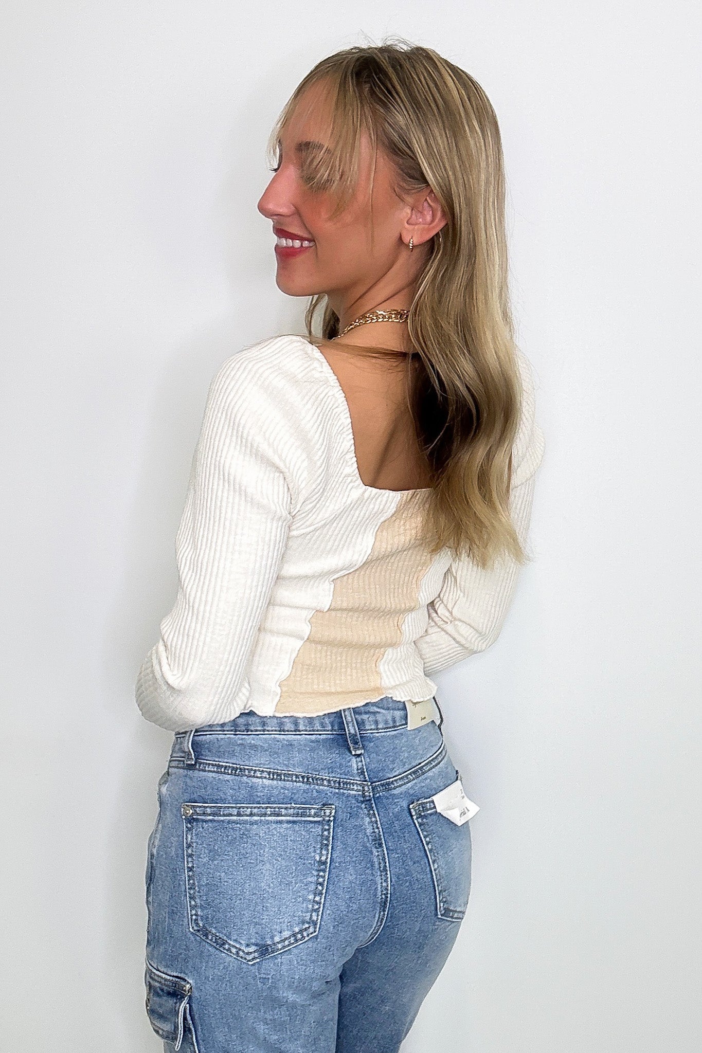 Posh Impression Merrow Color Block Knit Top - FINAL SALE - Madison and Mallory