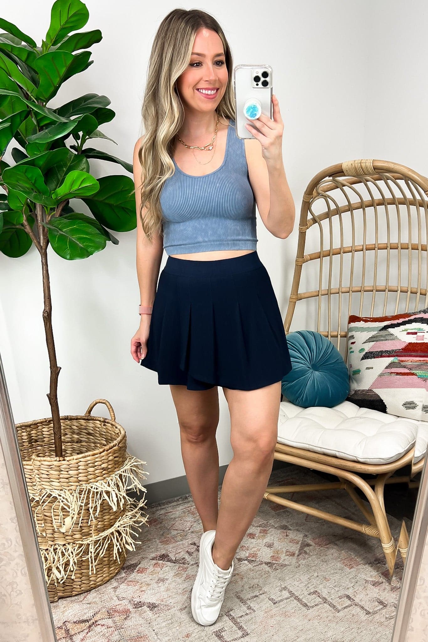  If You Pleats Activewear Skort - Madison and Mallory