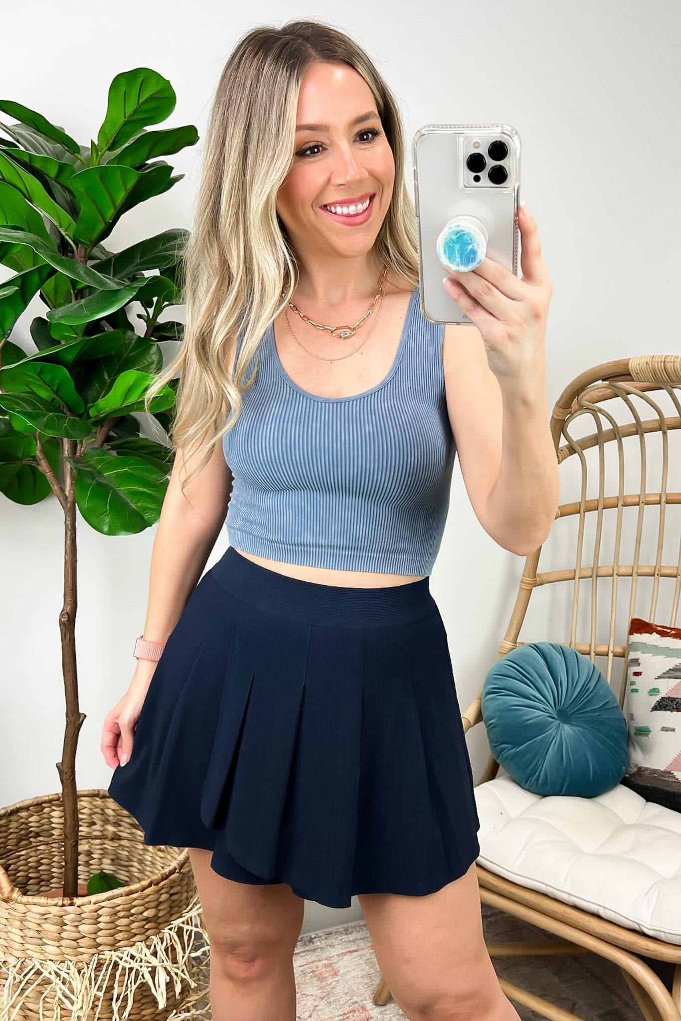  If You Pleats Activewear Skort - Madison and Mallory