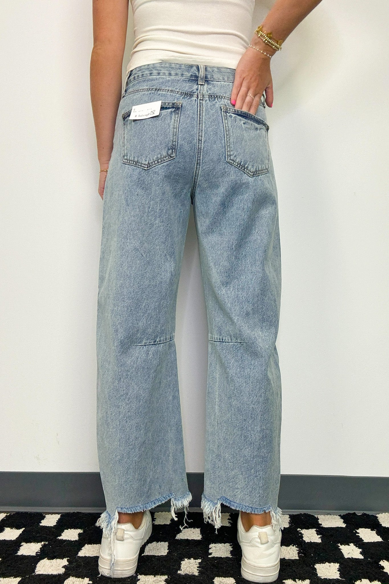 Isabele High Rise Slouchy Barrel Jeans - FINL SALE - Madison and Mallory
