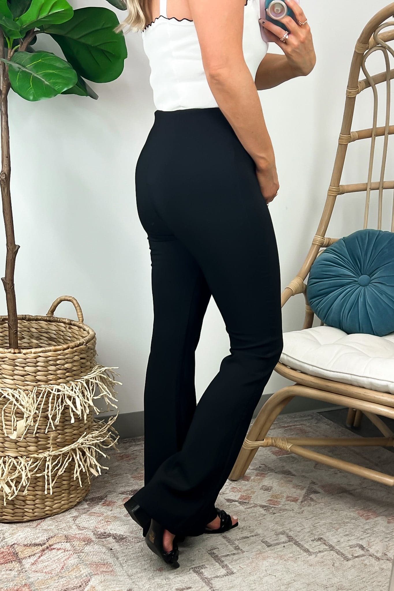  Jovienne High Waist Bell Bottom Leggings - BACK IN STOCK - Madison and Mallory