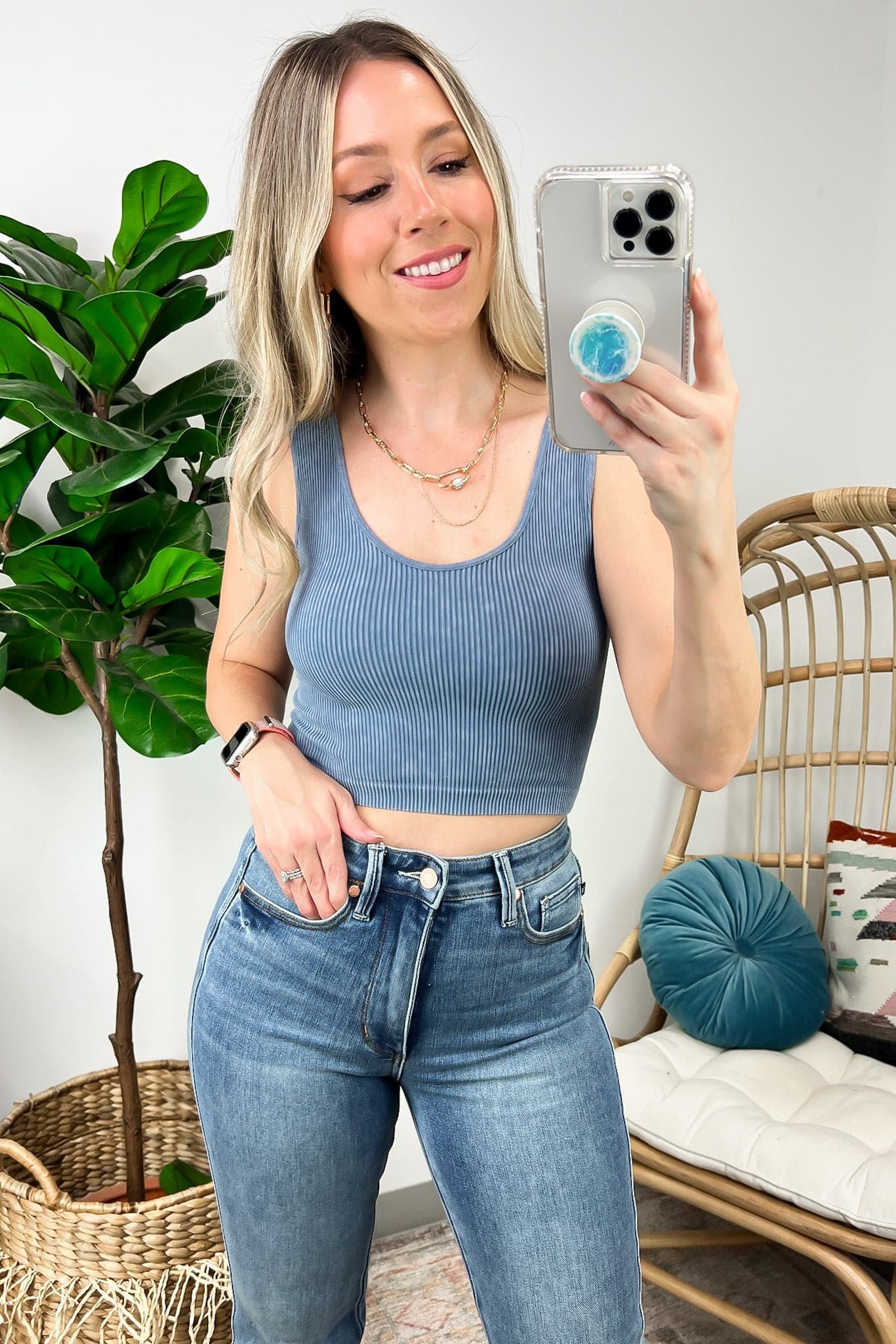 Just that Easy Ribbed Reversible Brami Top - FINAL SALE - Madison and Mallory