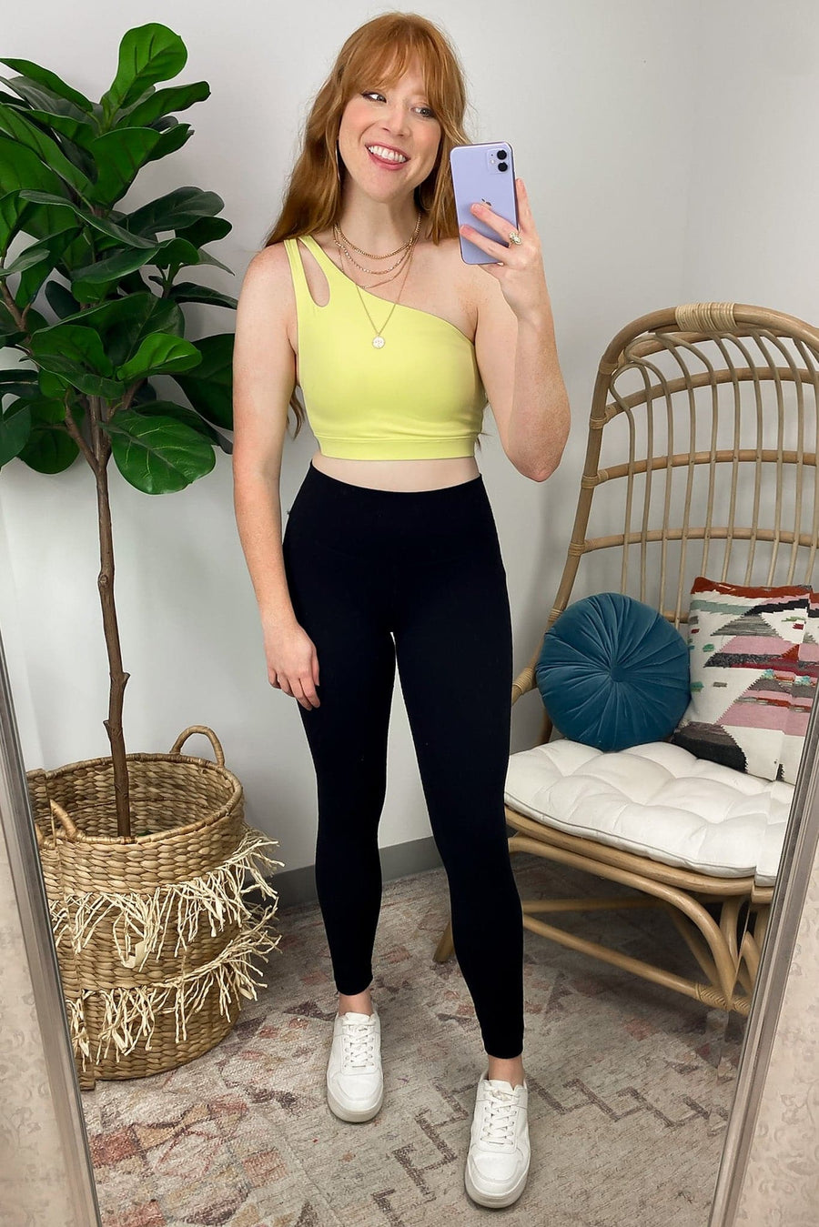  Kaiyah One Shoulder Active Crop Top - FINAL SALE - Madison and Mallory