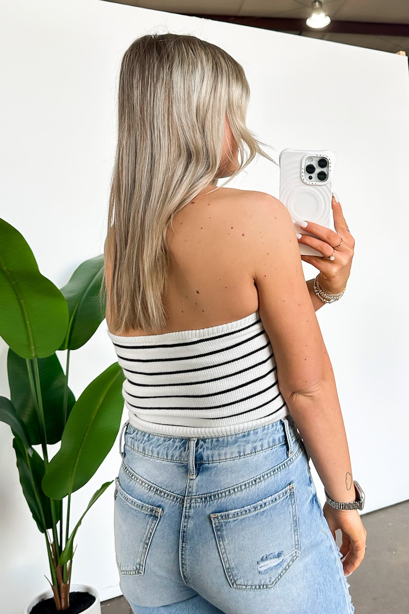 Kameron Striped Knit Tube Top - FINAL SALE - Madison and Mallory