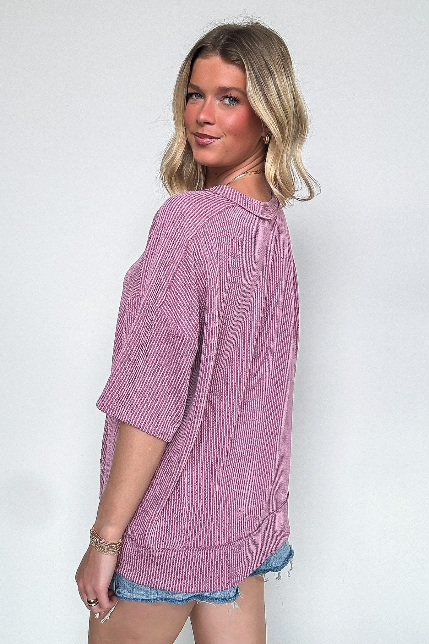 Karmyn Rib Knit Relaxed Fit Top - FINAL SALE - Madison and Mallory
