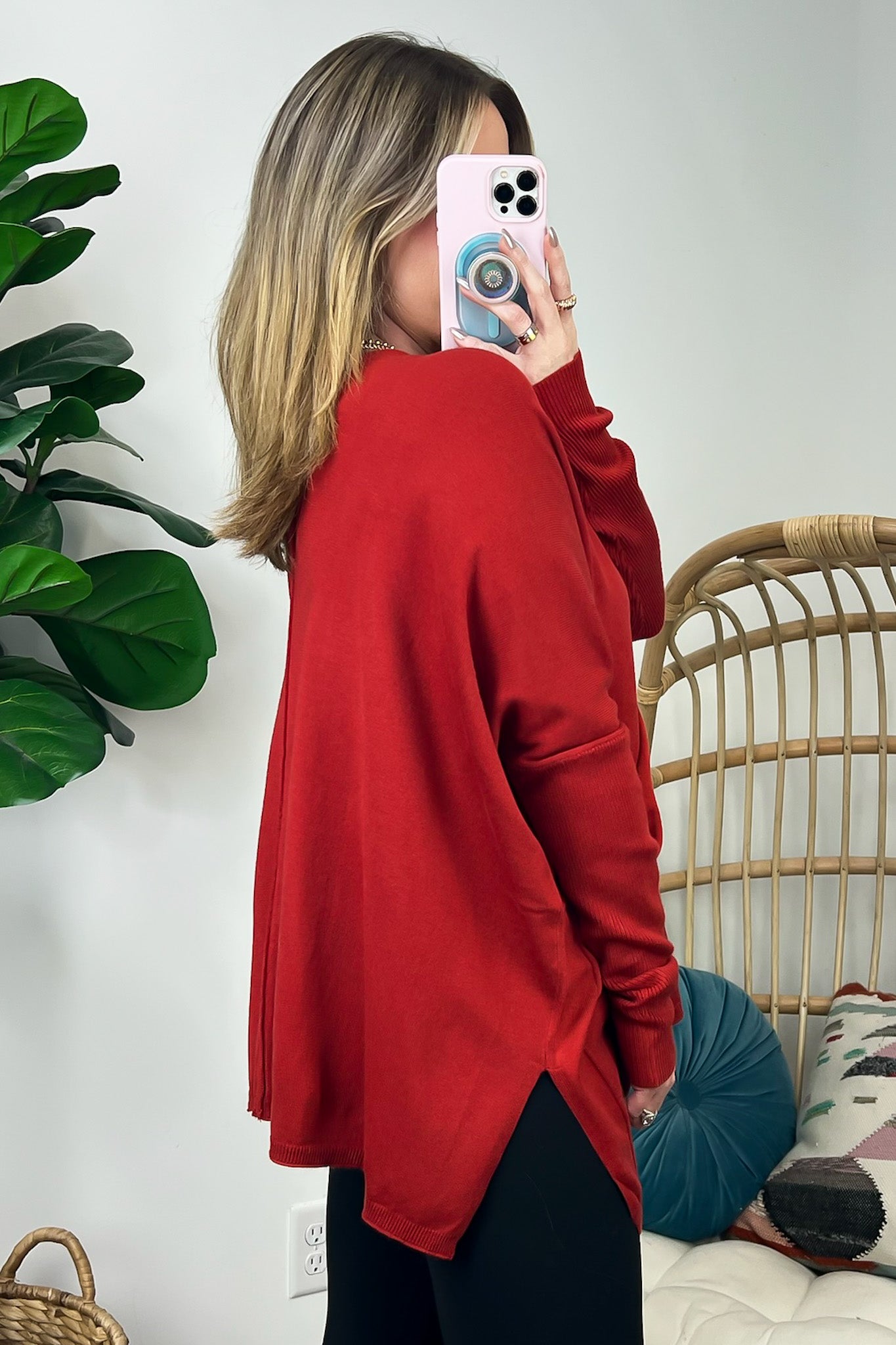 Karri Oversized V-Neck Sweater - FINAL SALE - Madison and Mallory