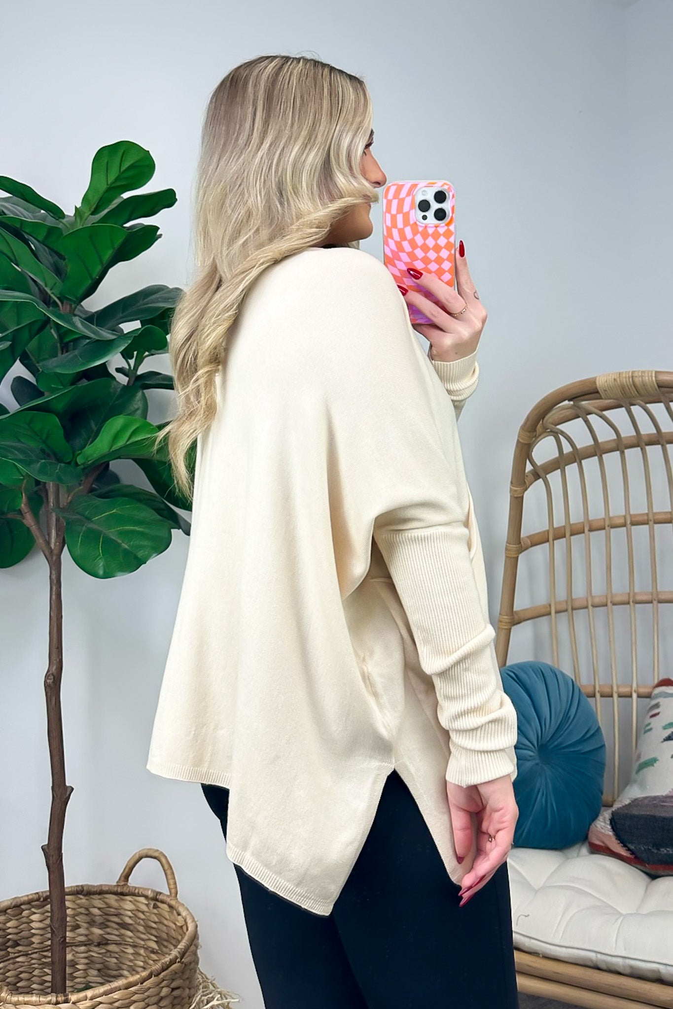 Karri Oversized V-Neck Sweater - FINAL SALE - Madison and Mallory