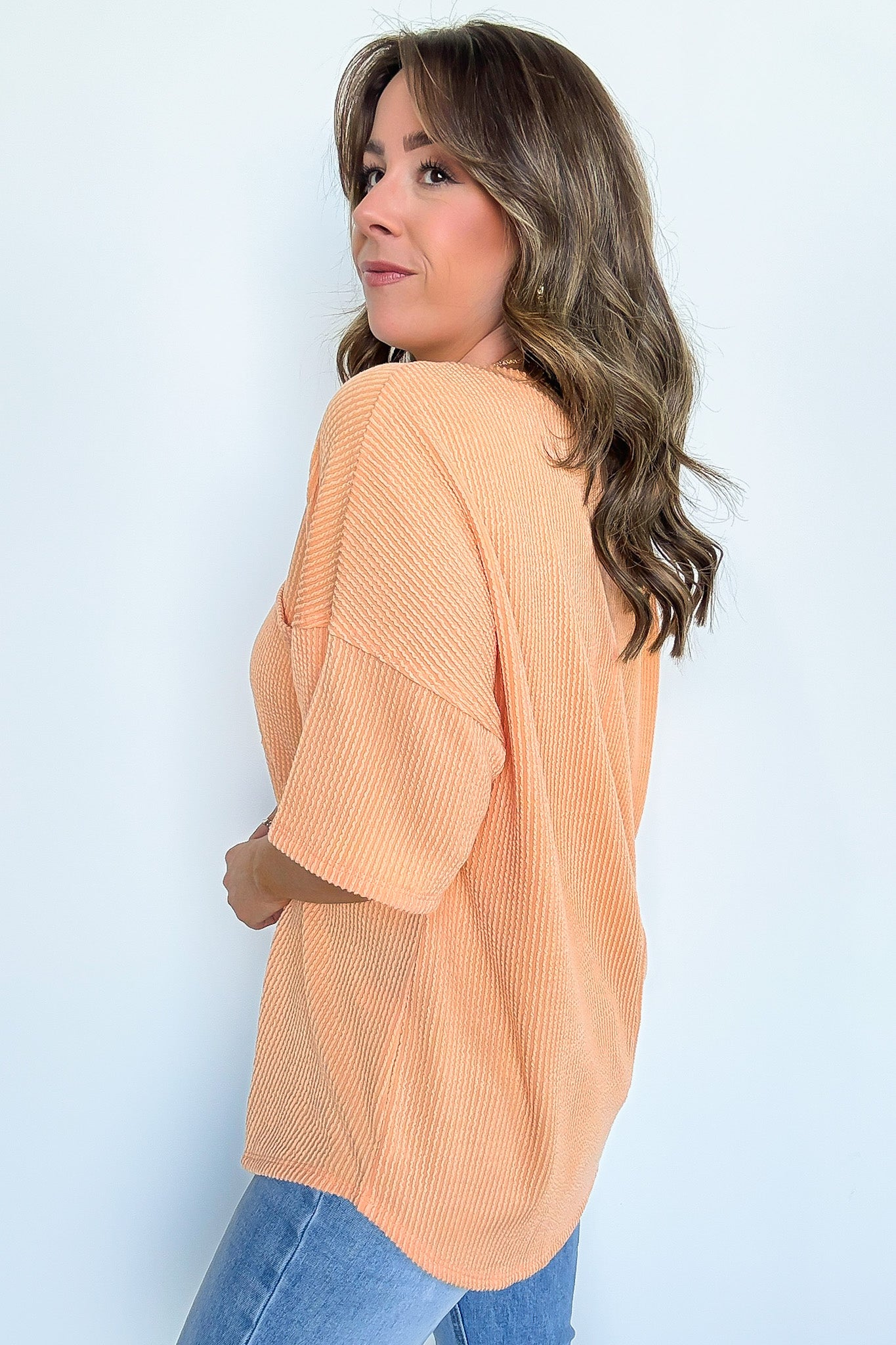 Kirbie V-Neck Pocket Top - FINAL SALE - Madison and Mallory