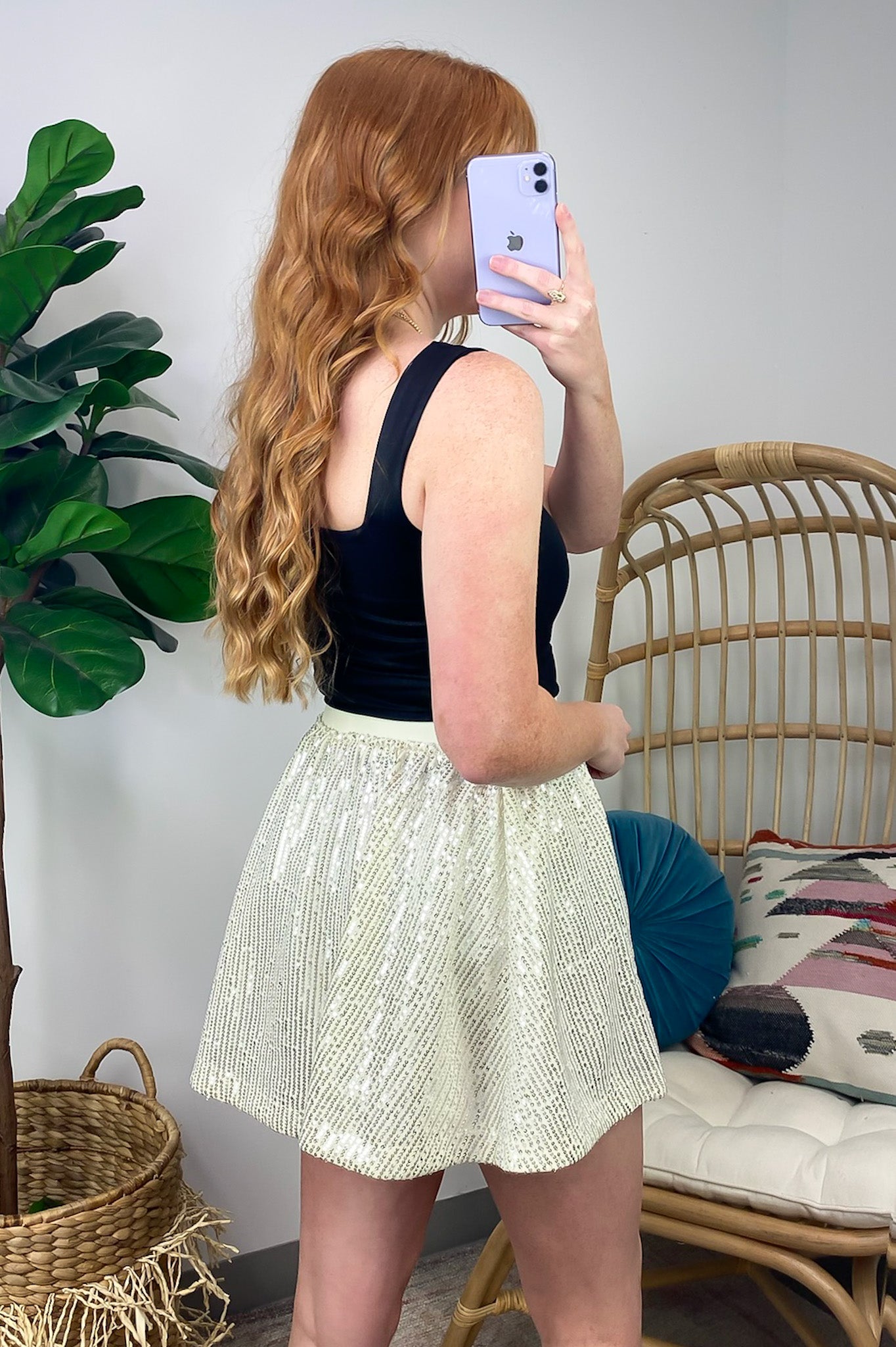 Light Up the Sky Sequin Skirt - FINAL SALE - Madison and Mallory