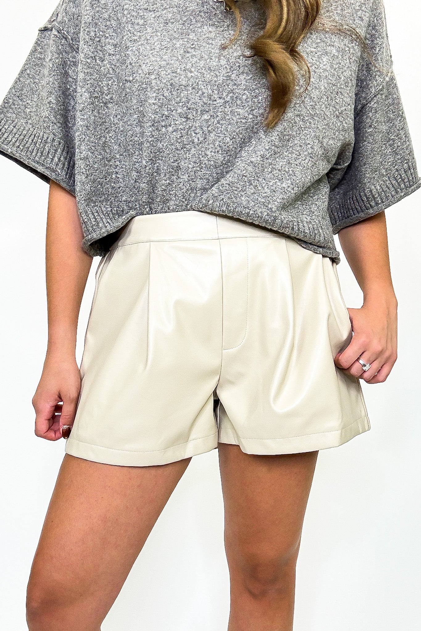 Luxe Rebel Vegan Leather Shorts